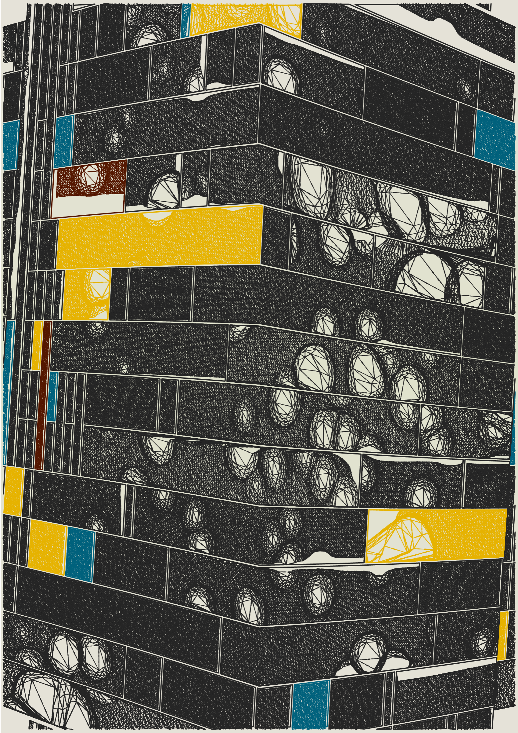 Art Blocks - Art Blocks v2 - Edifice #208 - NFT # 204000208