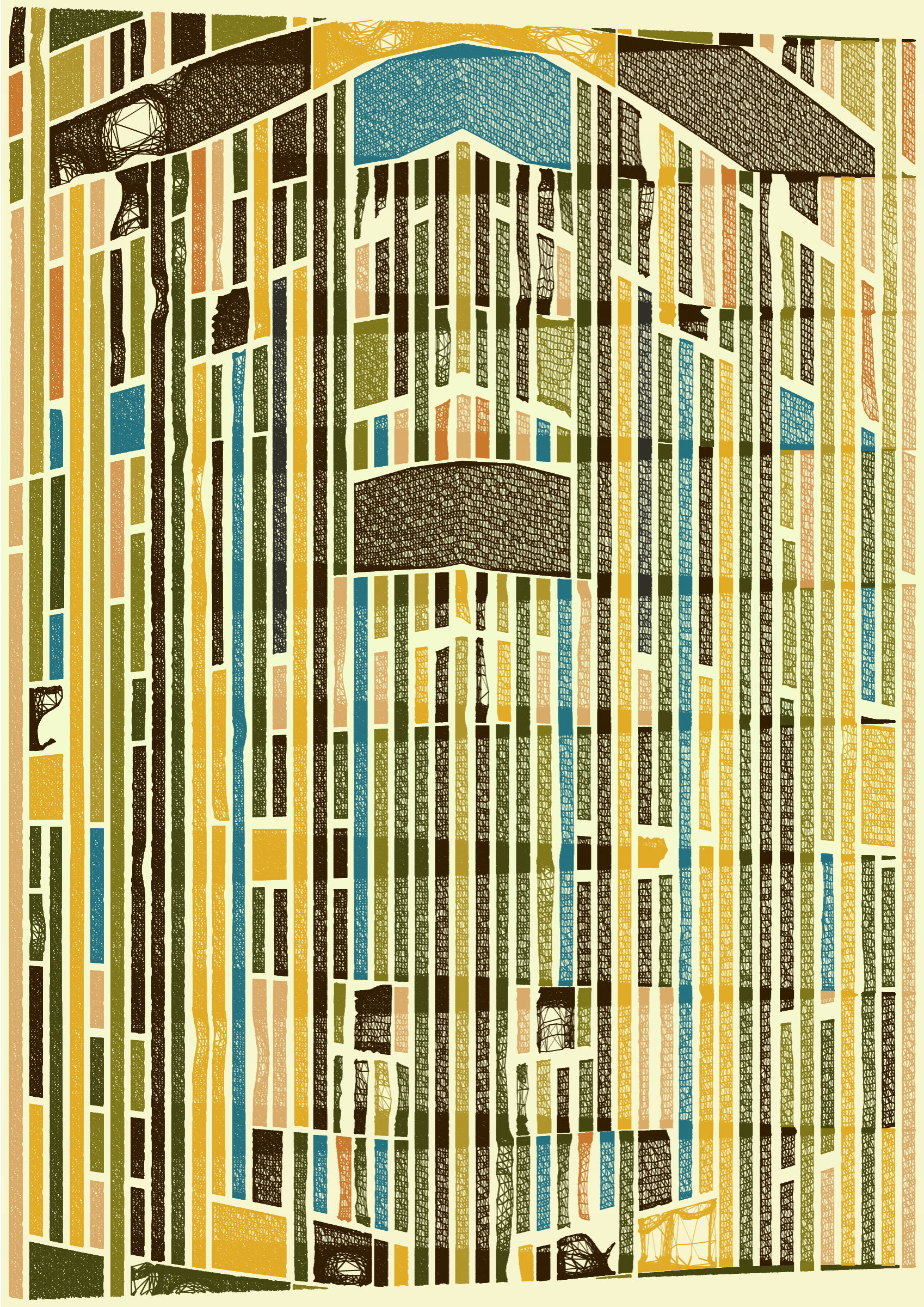 Art Blocks - Art Blocks v2 - Edifice #209 - NFT # 204000209