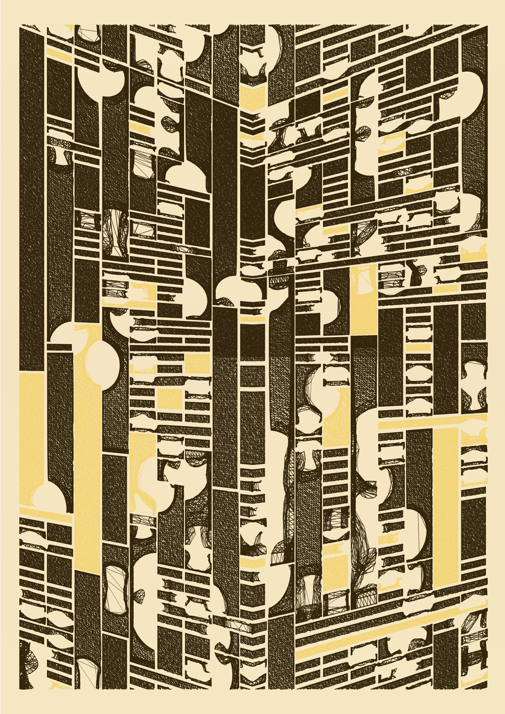 Art Blocks - Art Blocks v2 - Edifice #210 - NFT # 204000210