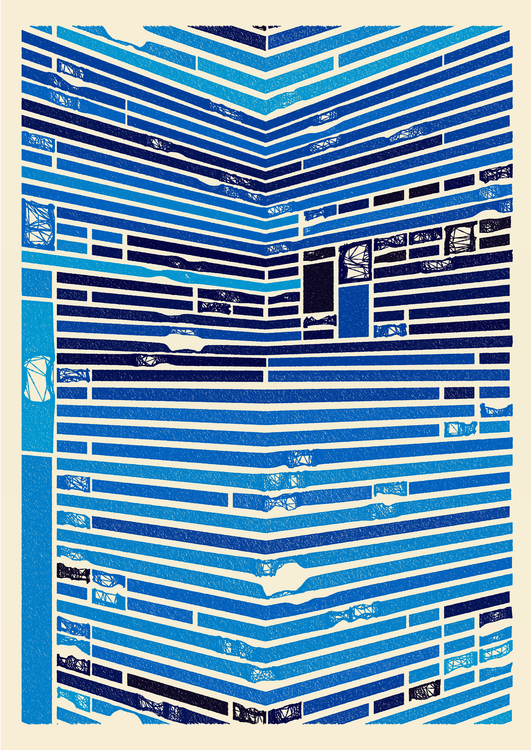 Art Blocks - Art Blocks v2 - Edifice #222 - NFT # 204000222