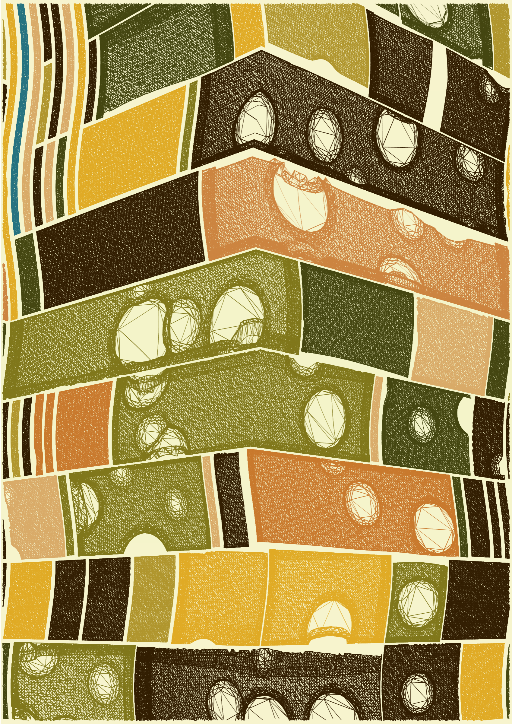 Art Blocks - Art Blocks v2 - Edifice #240 - NFT # 204000240