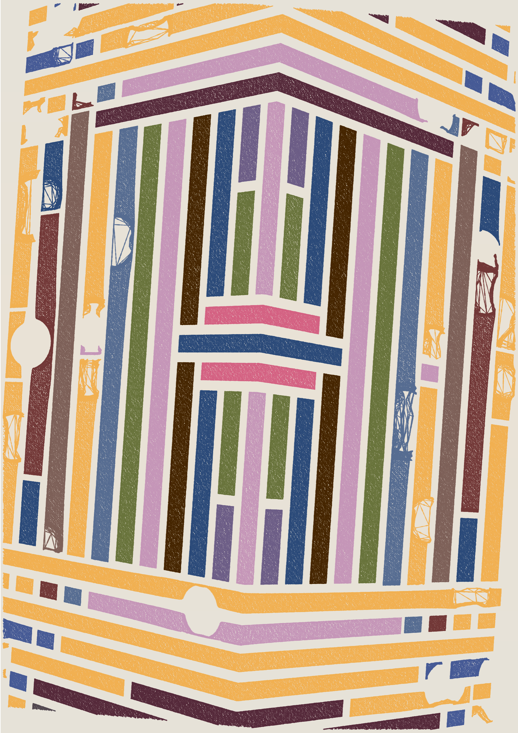 Art Blocks - Art Blocks v2 - Edifice #244 - NFT # 204000244