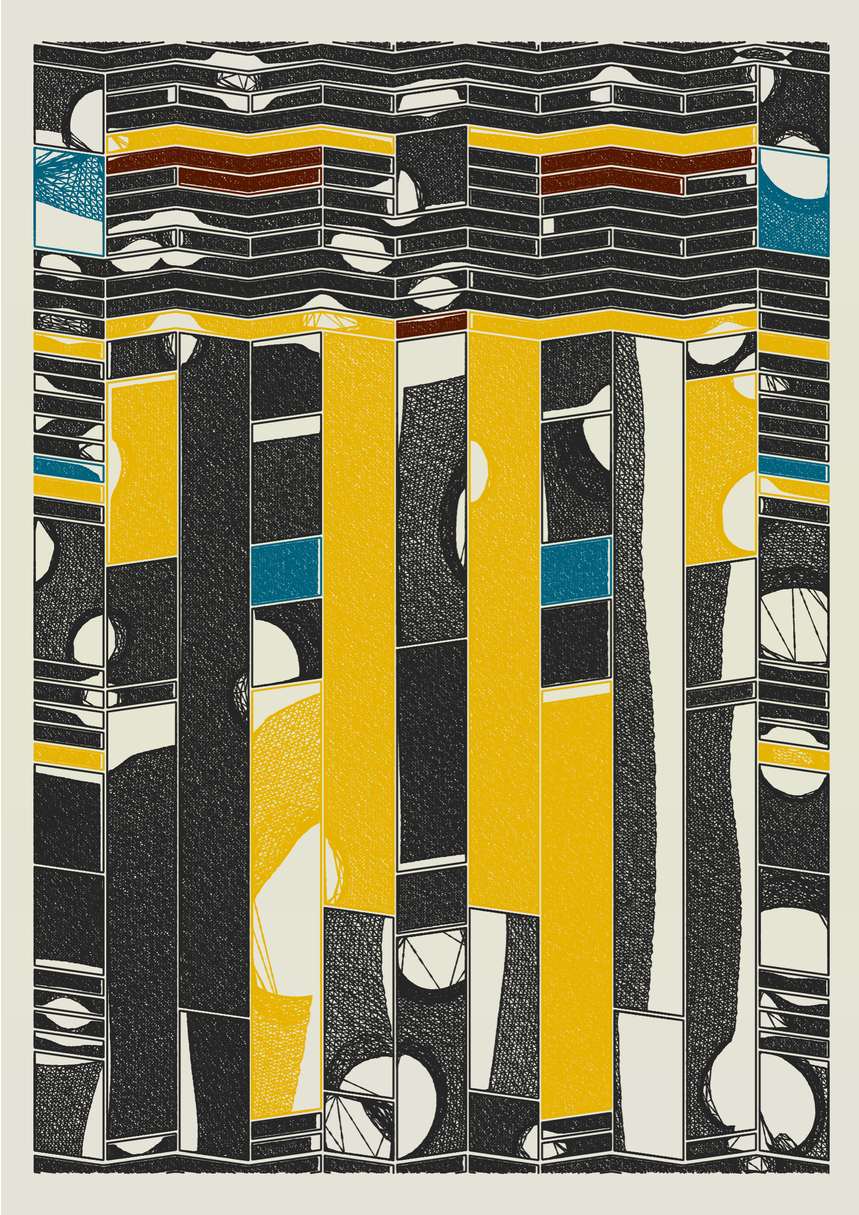 Art Blocks - Art Blocks v2 - Edifice #245 - NFT # 204000245