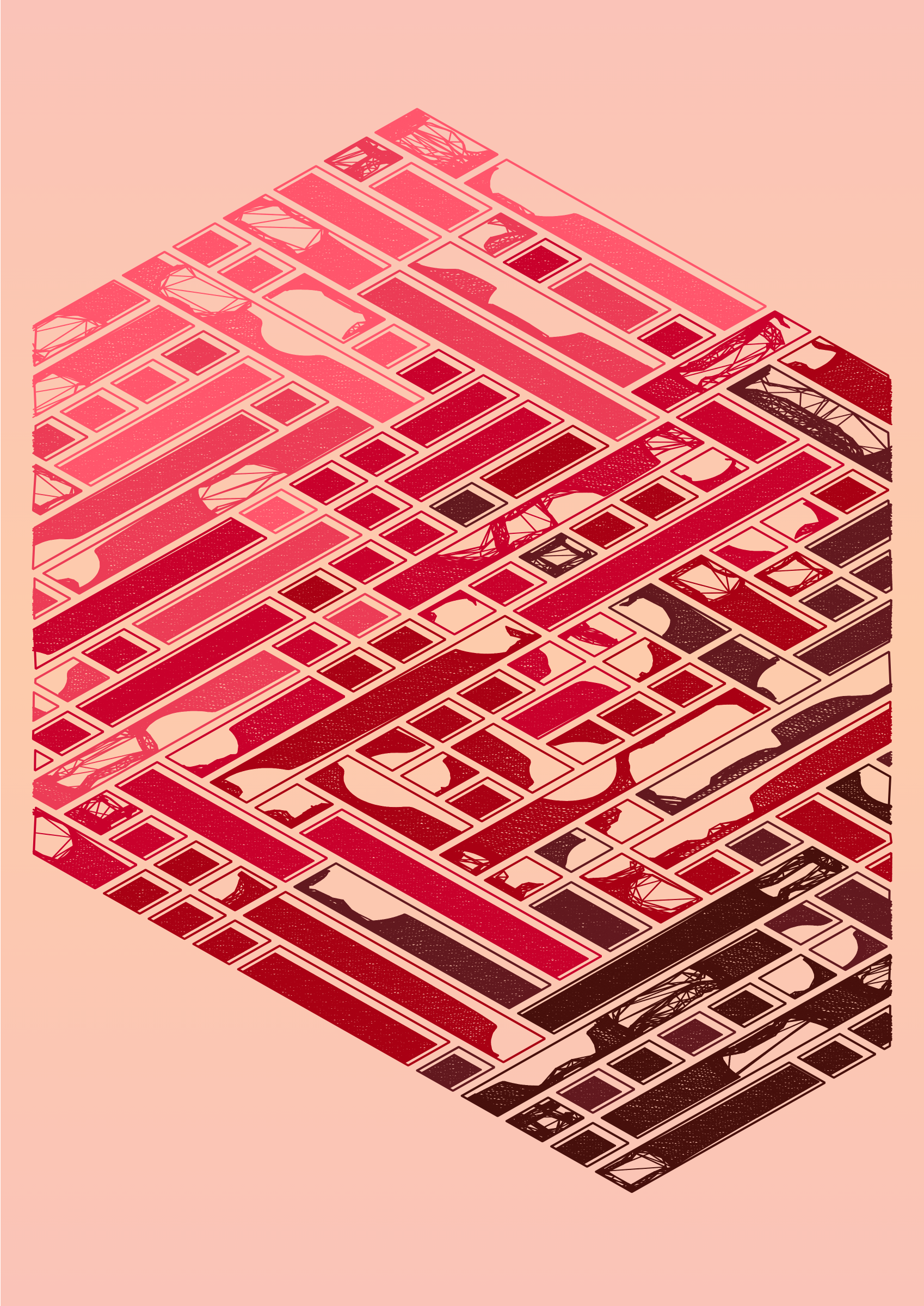 Art Blocks - Art Blocks v2 - Edifice #254 - NFT # 204000254