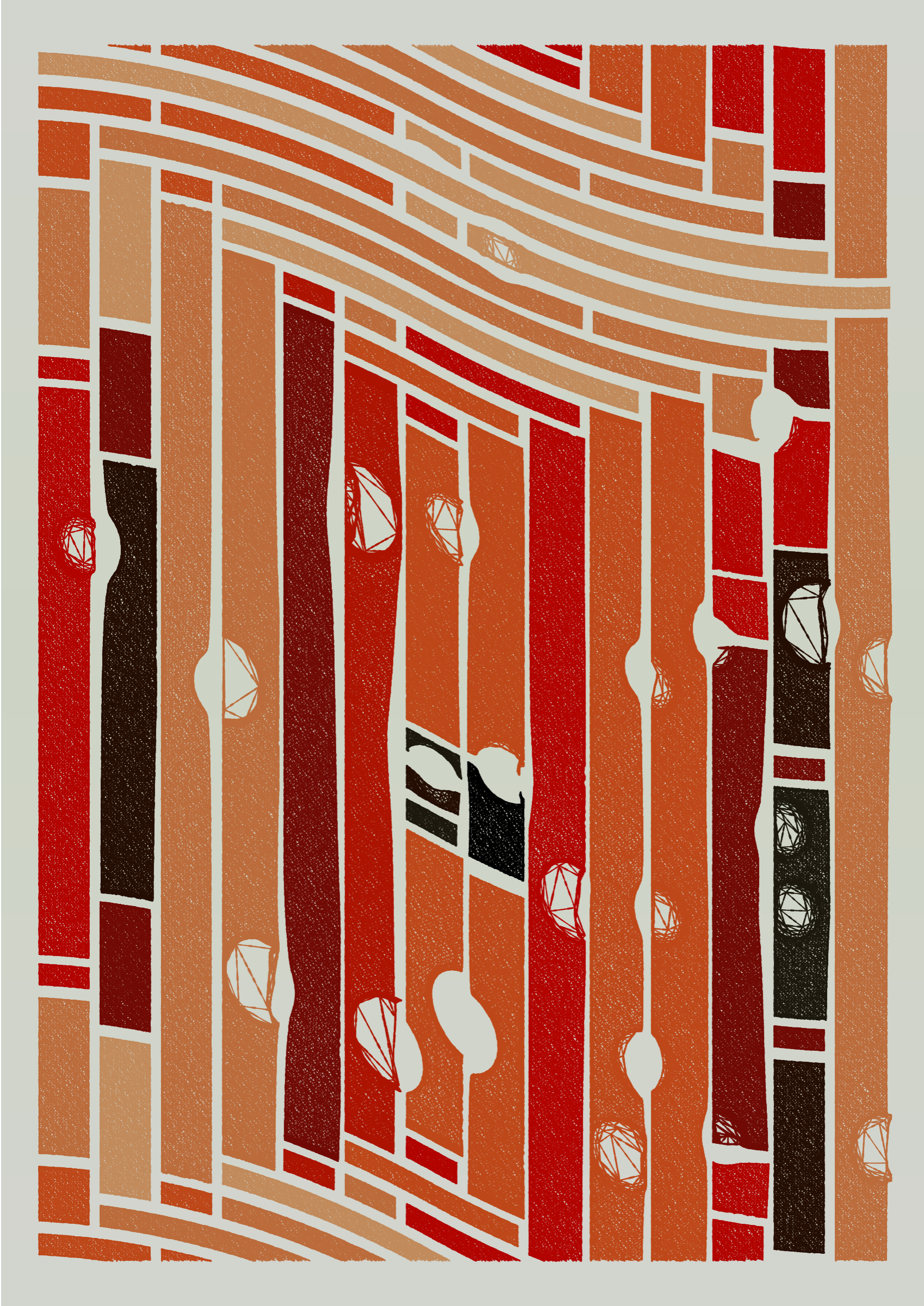 Art Blocks - Art Blocks v2 - Edifice #255 - NFT # 204000255