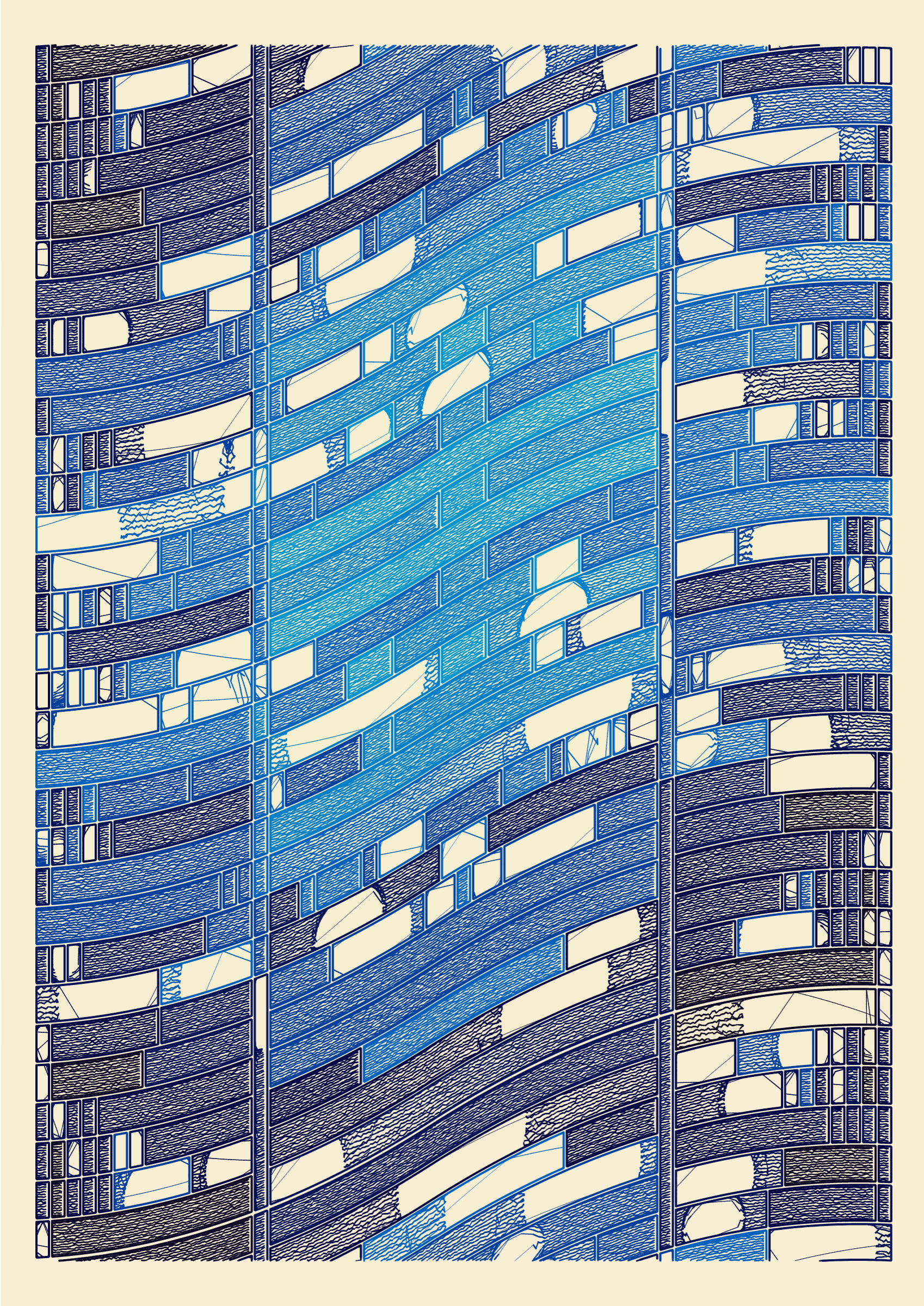 Art Blocks - Art Blocks v2 - Edifice #261 - NFT # 204000261