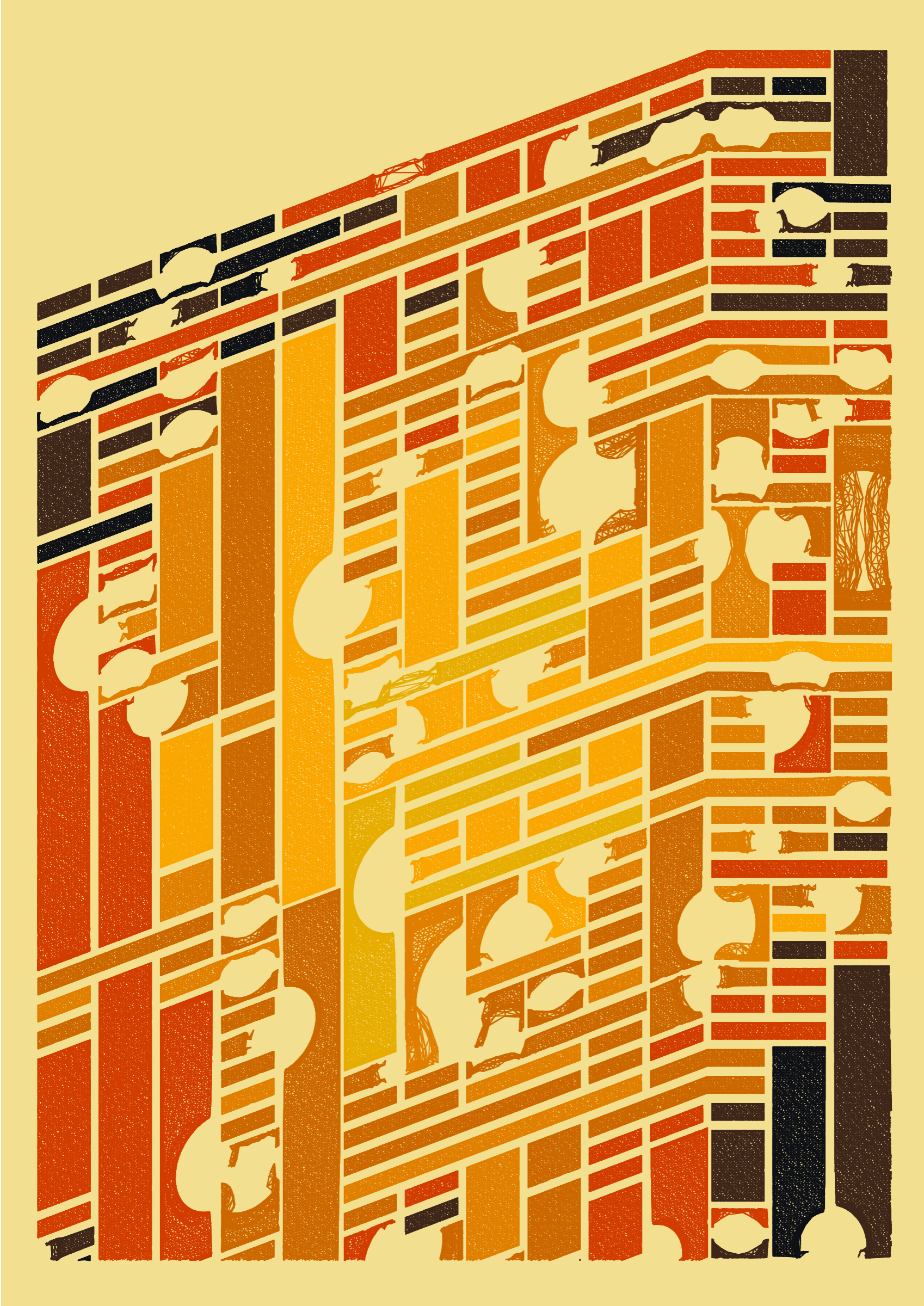 Art Blocks - Art Blocks v2 - Edifice #272 - NFT # 204000272