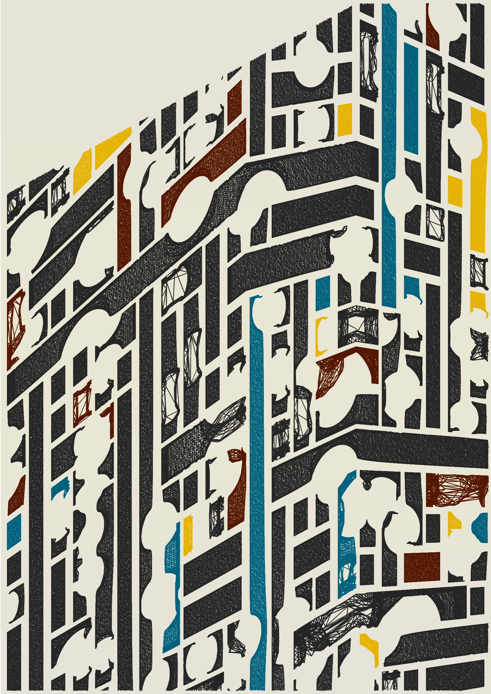 Art Blocks - Art Blocks v2 - Edifice #273 - NFT # 204000273