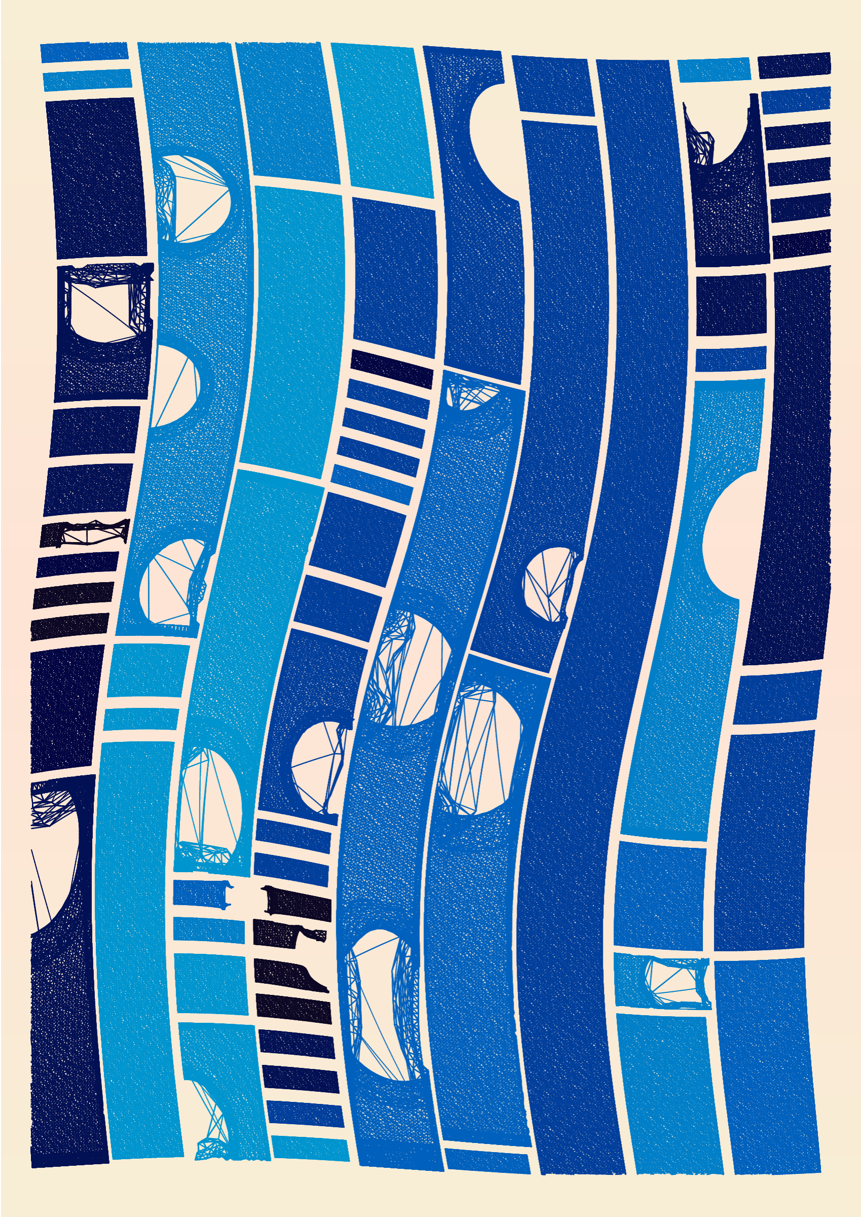 Art Blocks - Art Blocks v2 - Edifice #282 - NFT # 204000282