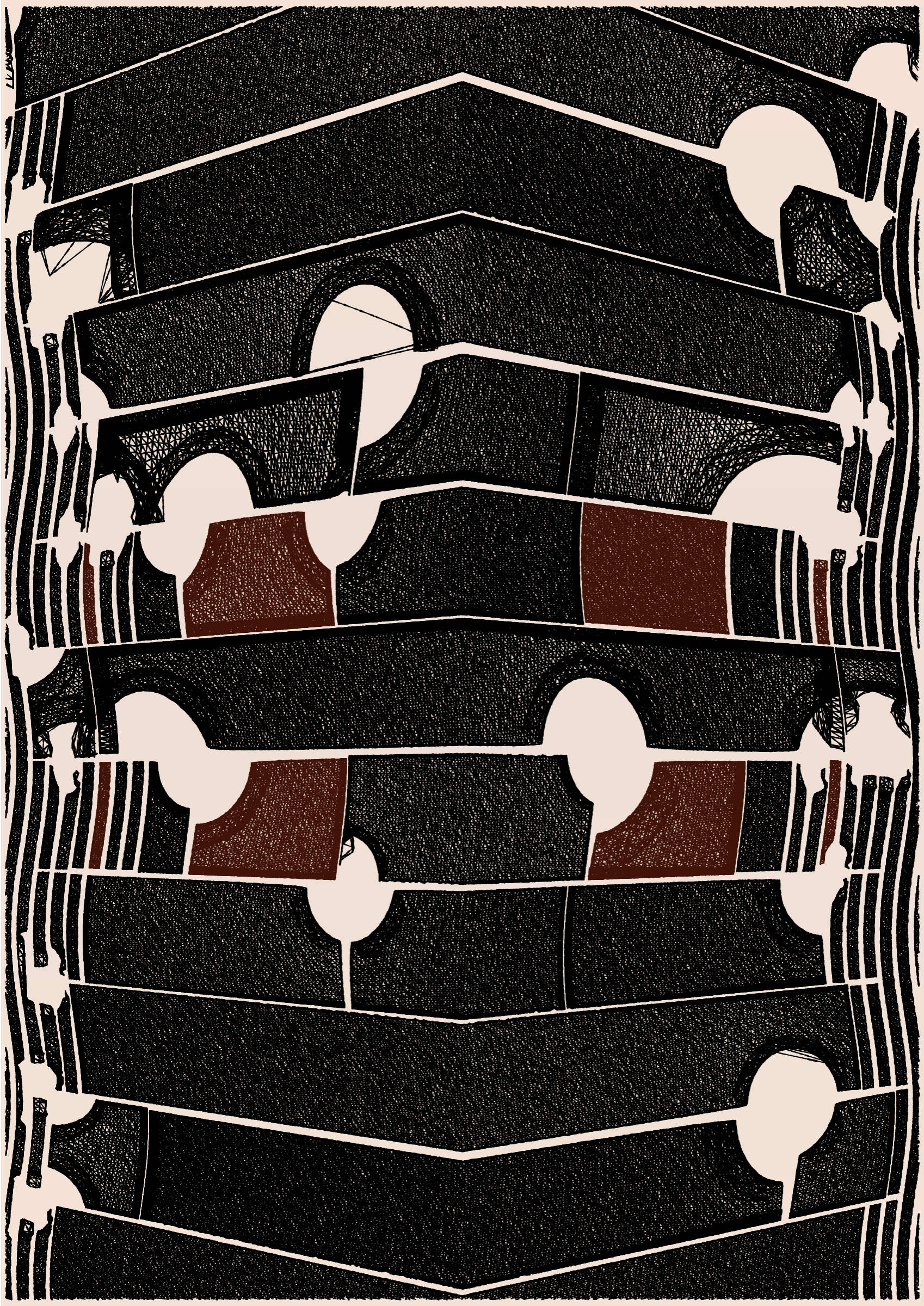 Art Blocks - Art Blocks v2 - Edifice #296 - NFT # 204000296