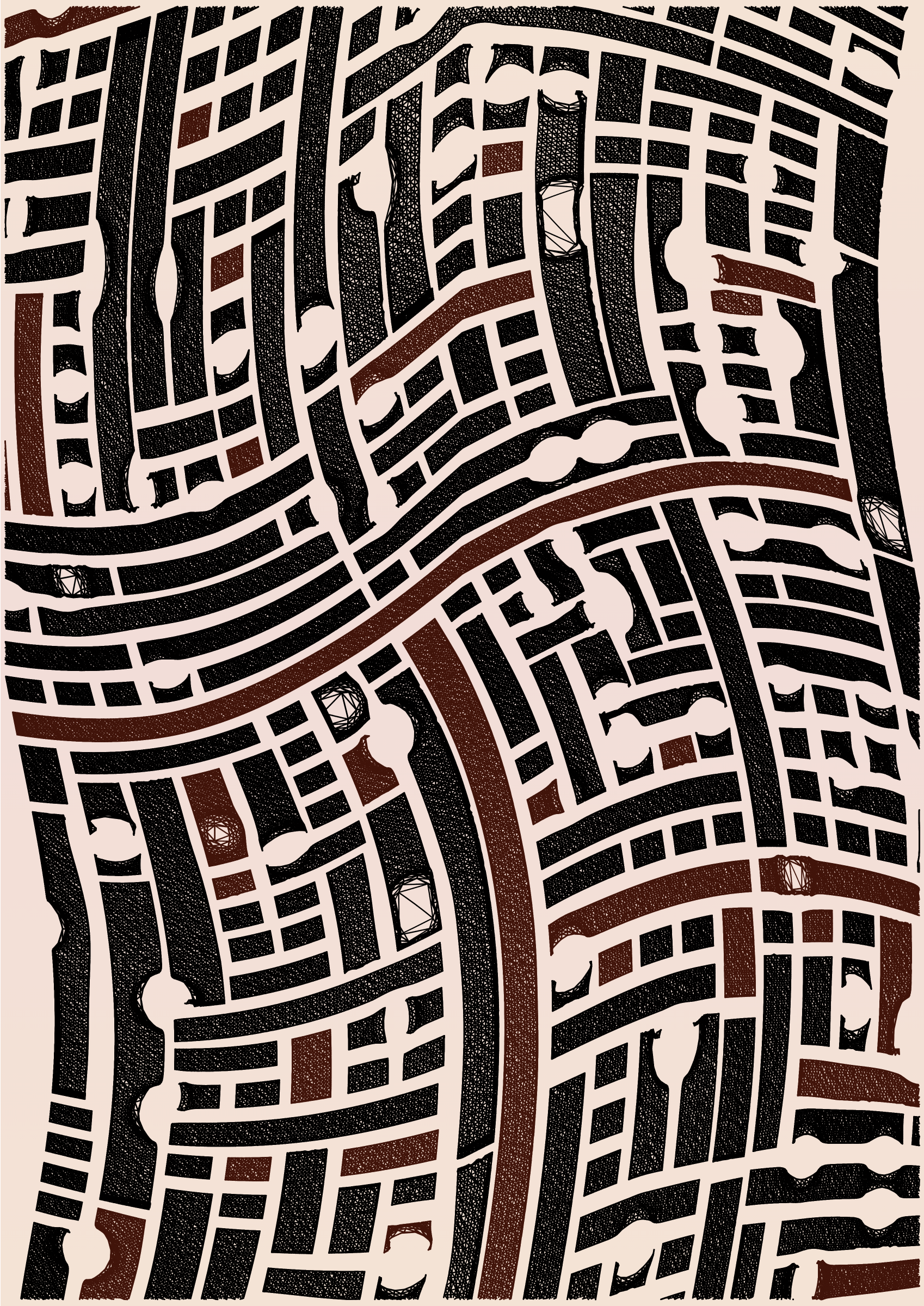 Art Blocks - Art Blocks v2 - Edifice #305 - NFT # 204000305