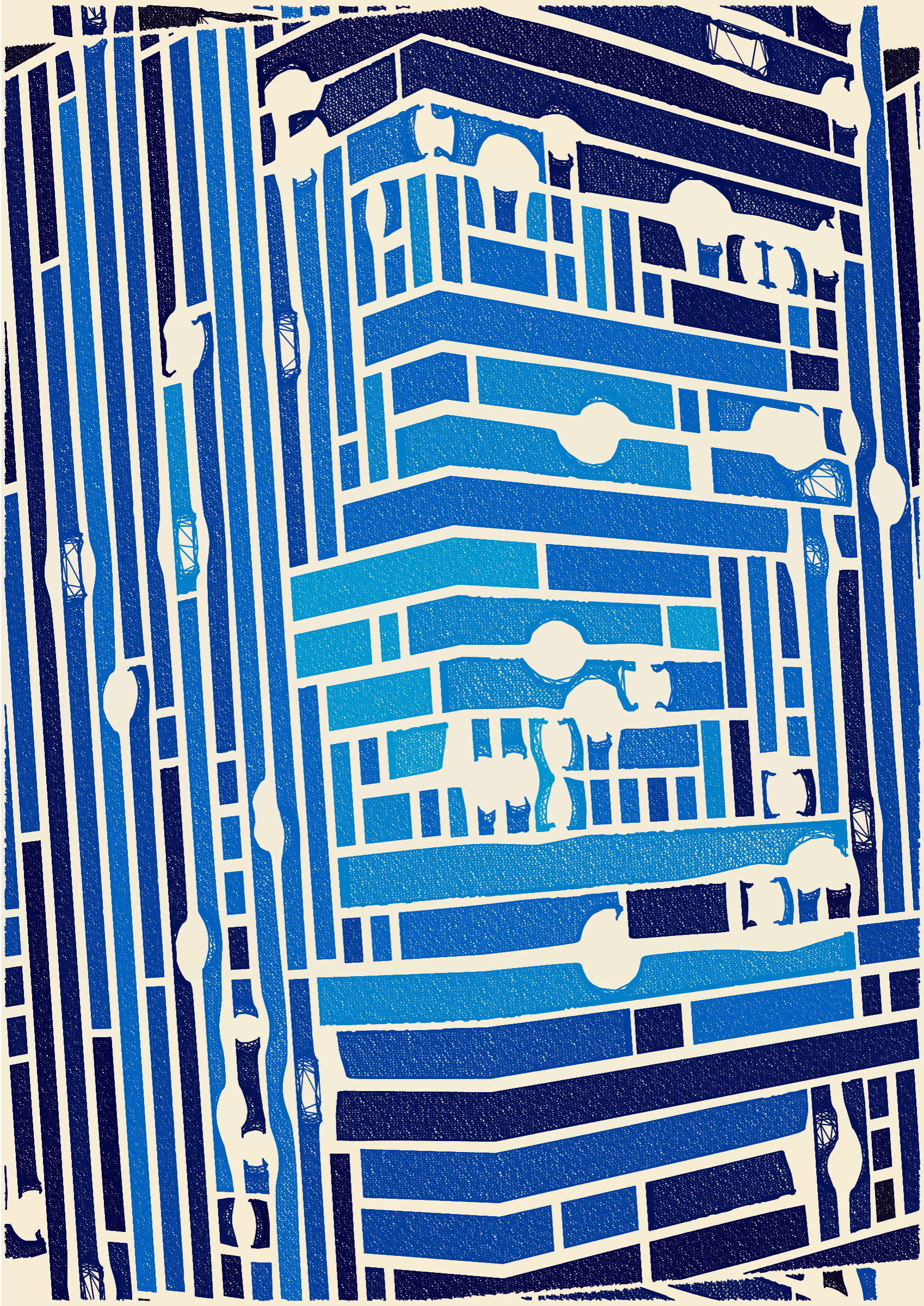 Art Blocks - Art Blocks v2 - Edifice #310 - NFT # 204000310