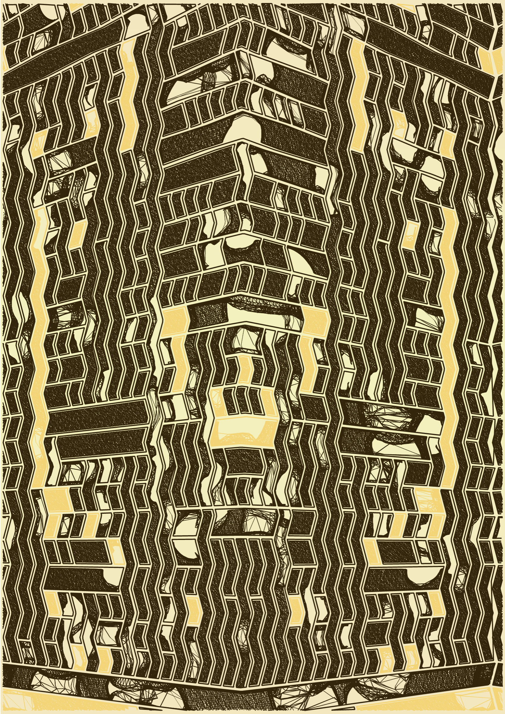 Art Blocks - Art Blocks v2 - Edifice #323 - NFT # 204000323