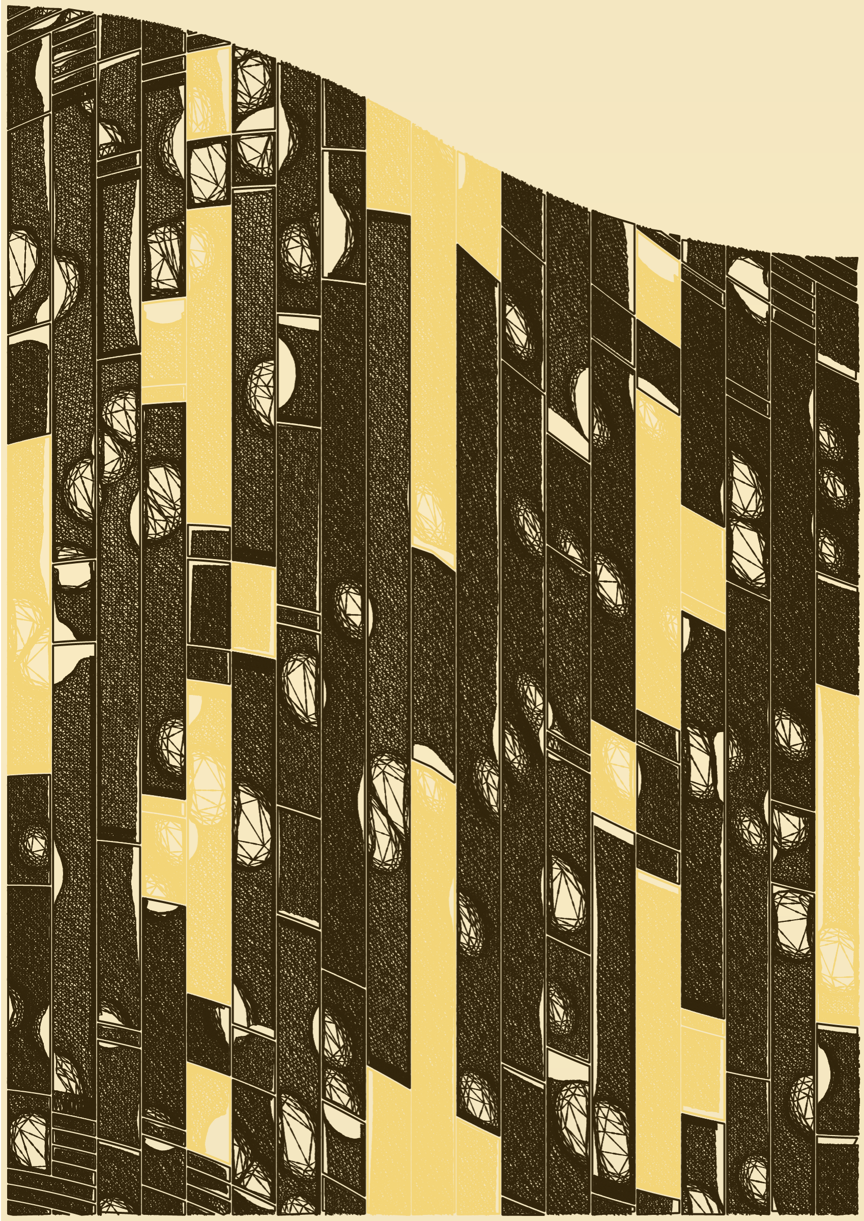 Art Blocks - Art Blocks v2 - Edifice #335 - NFT # 204000335