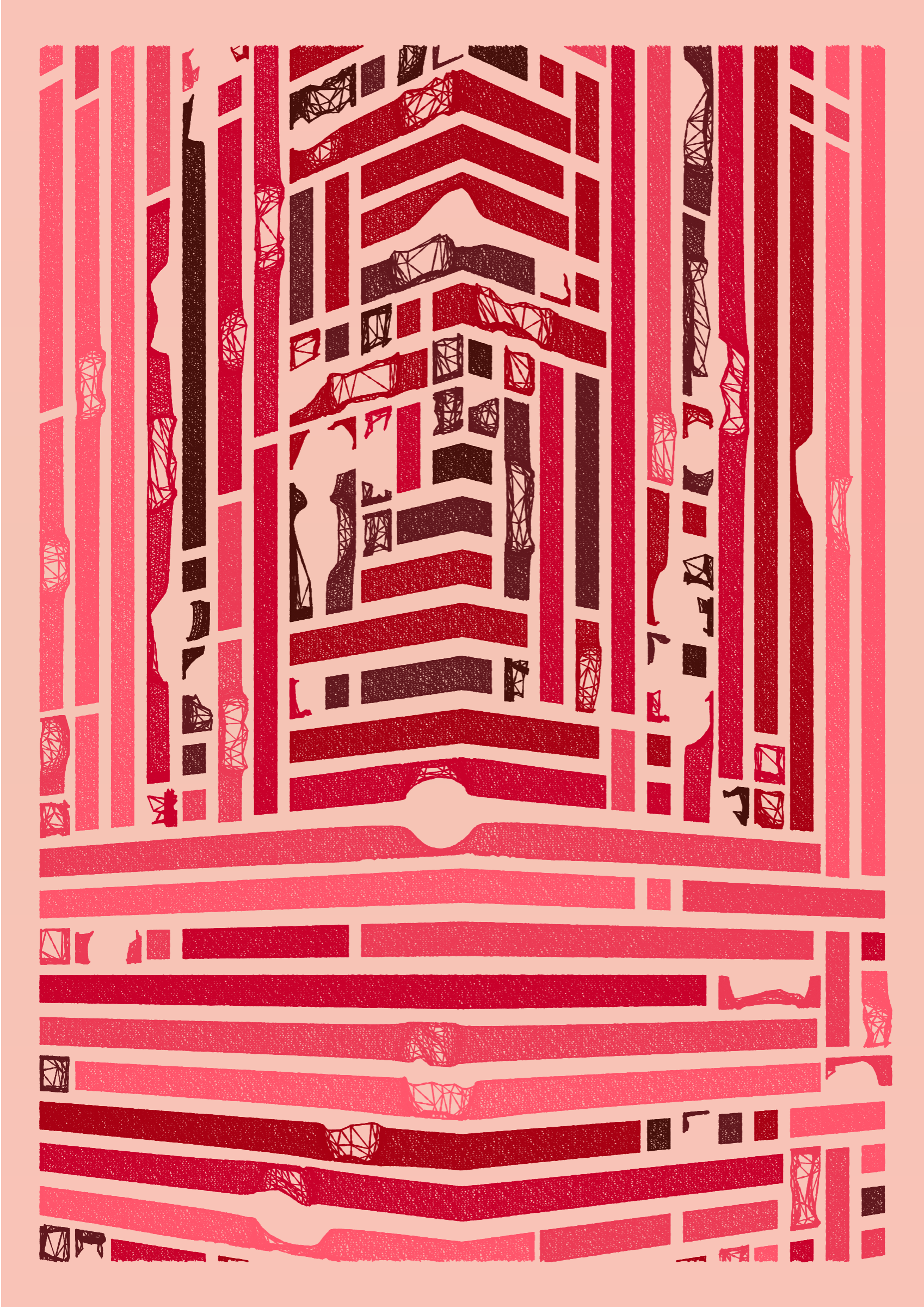 Art Blocks - Art Blocks v2 - Edifice #336 - NFT # 204000336