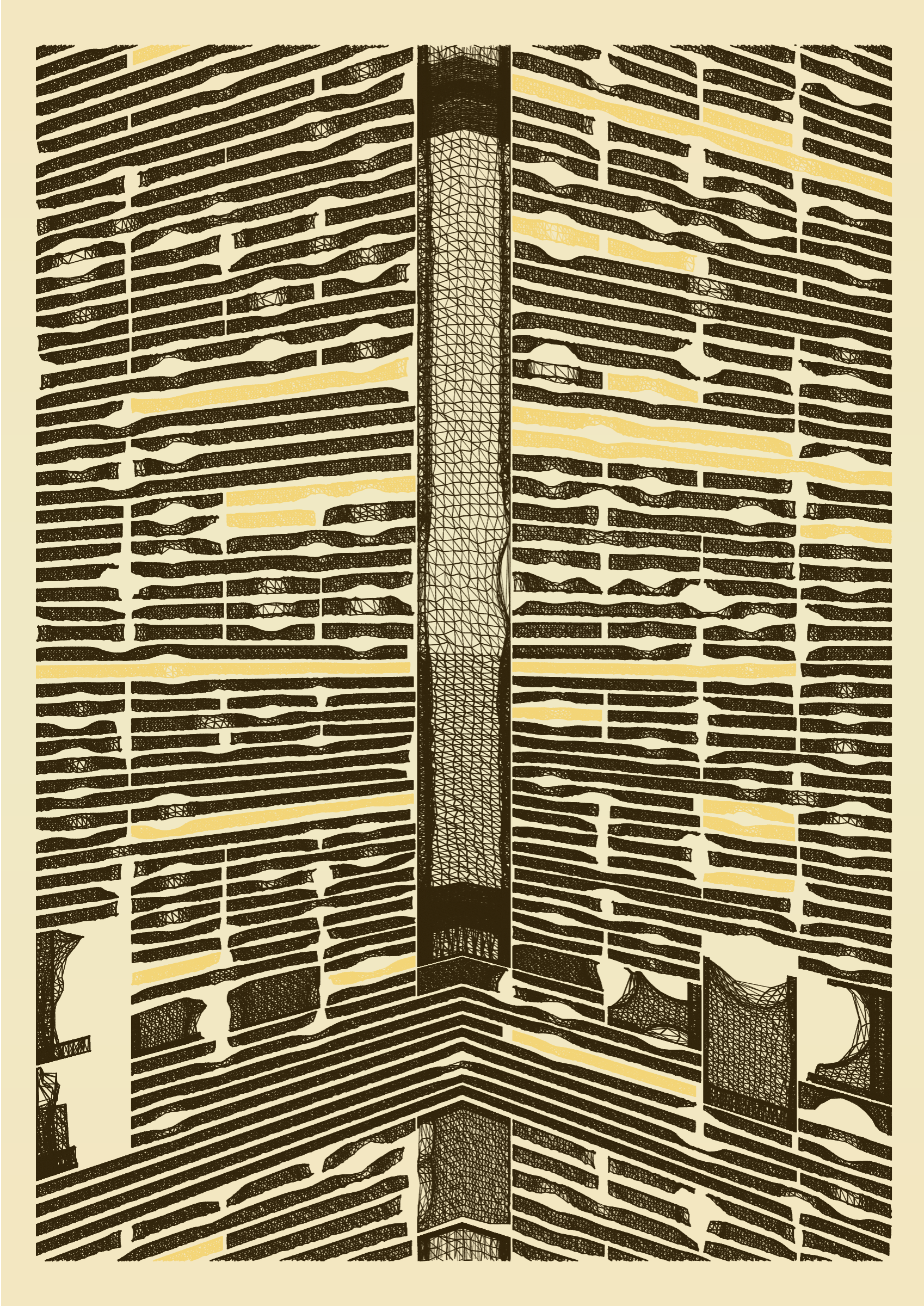 Art Blocks - Art Blocks v2 - Edifice #339 - NFT # 204000339