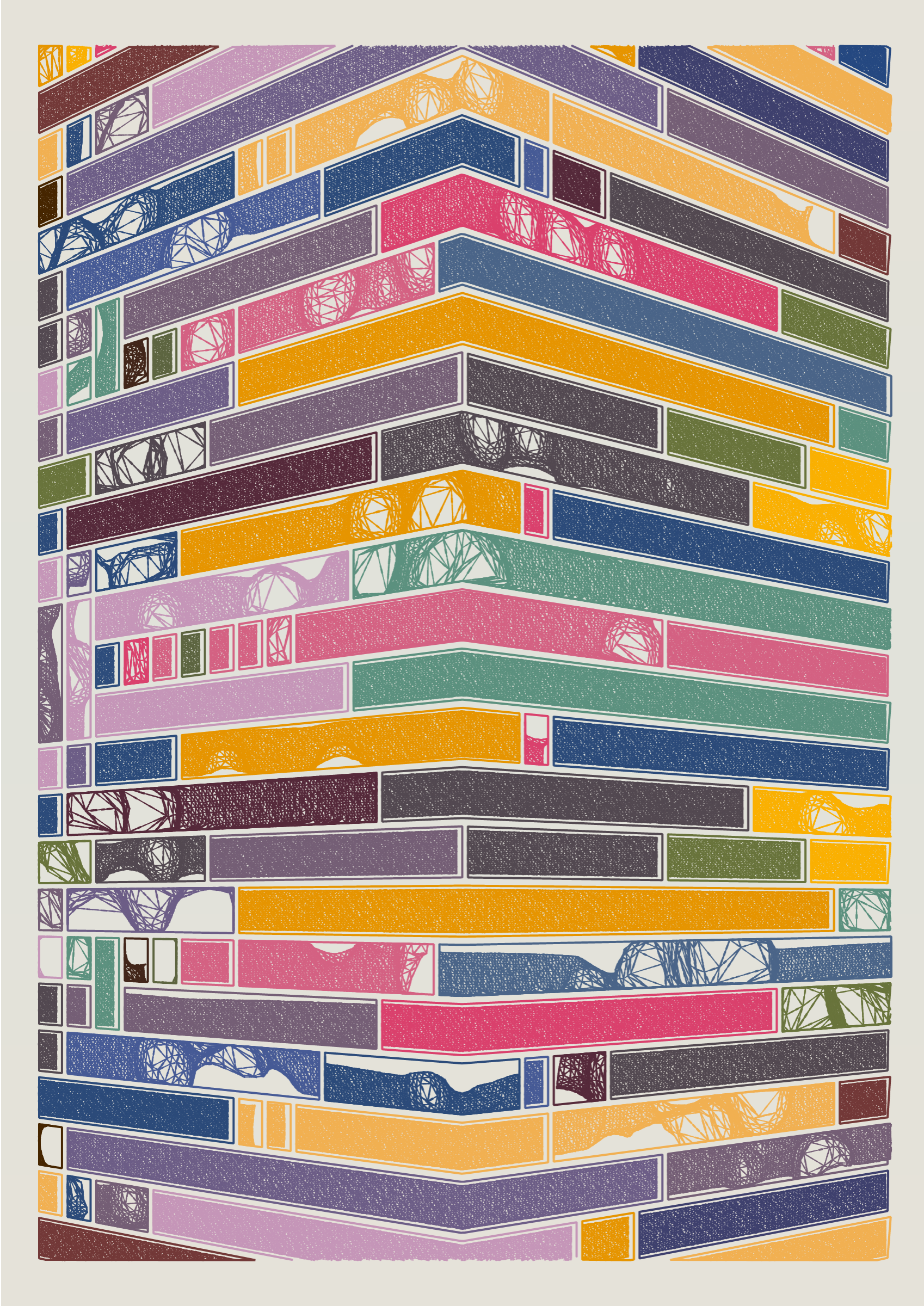 Art Blocks - Art Blocks v2 - Edifice #342 - NFT # 204000342