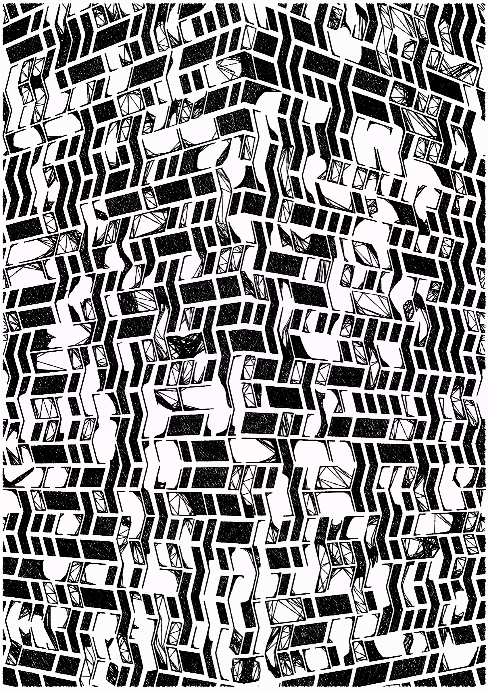 Art Blocks - Art Blocks v2 - Edifice #345 - NFT # 204000345