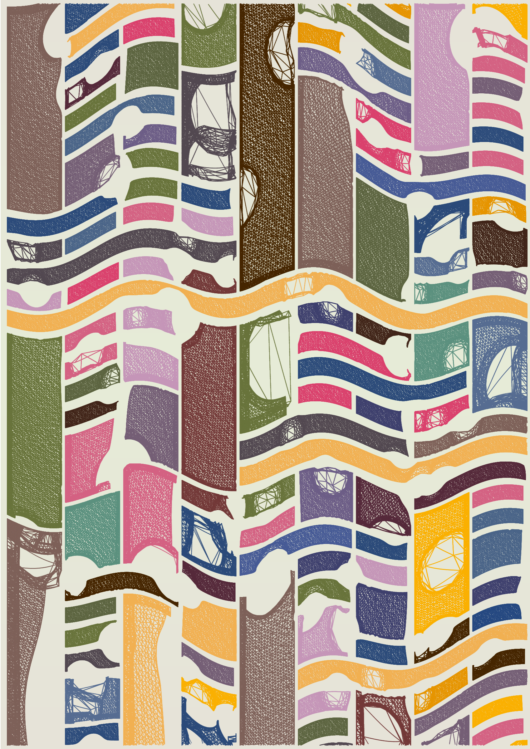 Art Blocks - Art Blocks v2 - Edifice #349 - NFT # 204000349