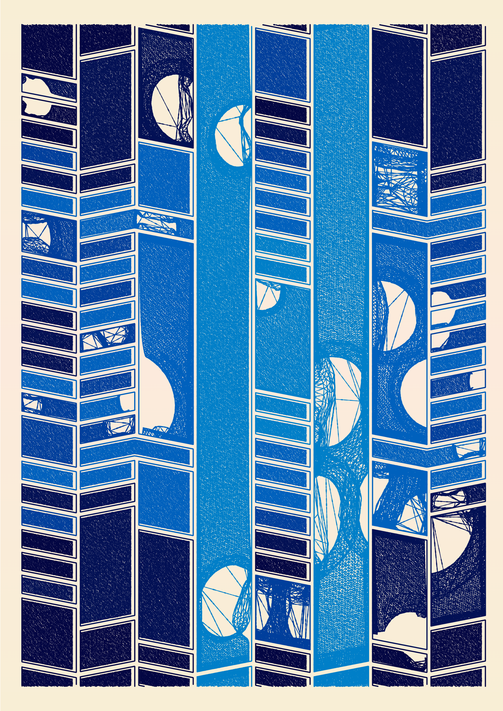 Art Blocks - Art Blocks v2 - Edifice #352 - NFT # 204000352