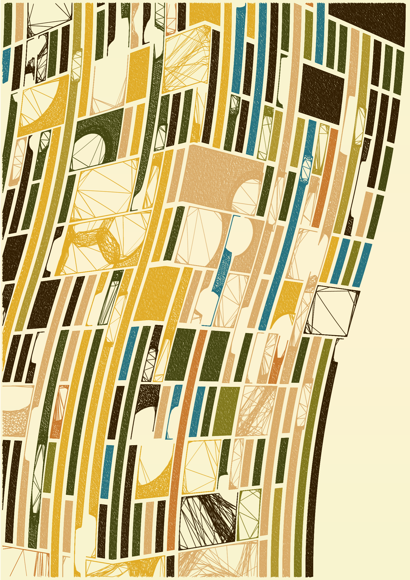 Art Blocks - Art Blocks v2 - Edifice #354 - NFT # 204000354