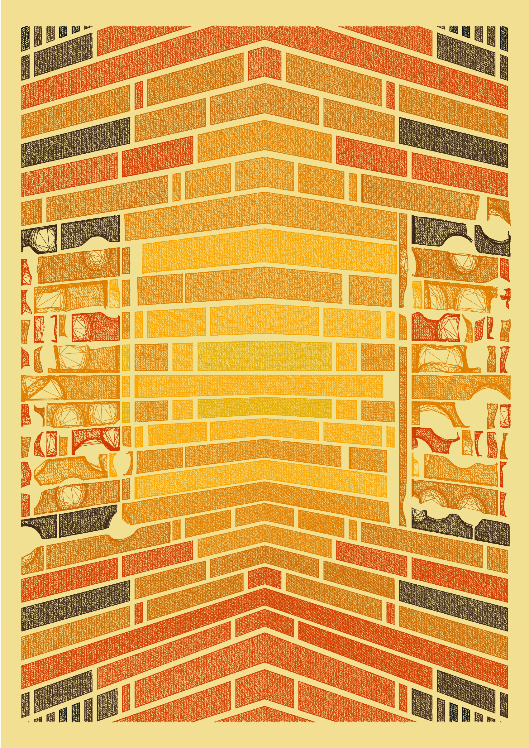 Art Blocks - Art Blocks v2 - Edifice #355 - NFT # 204000355