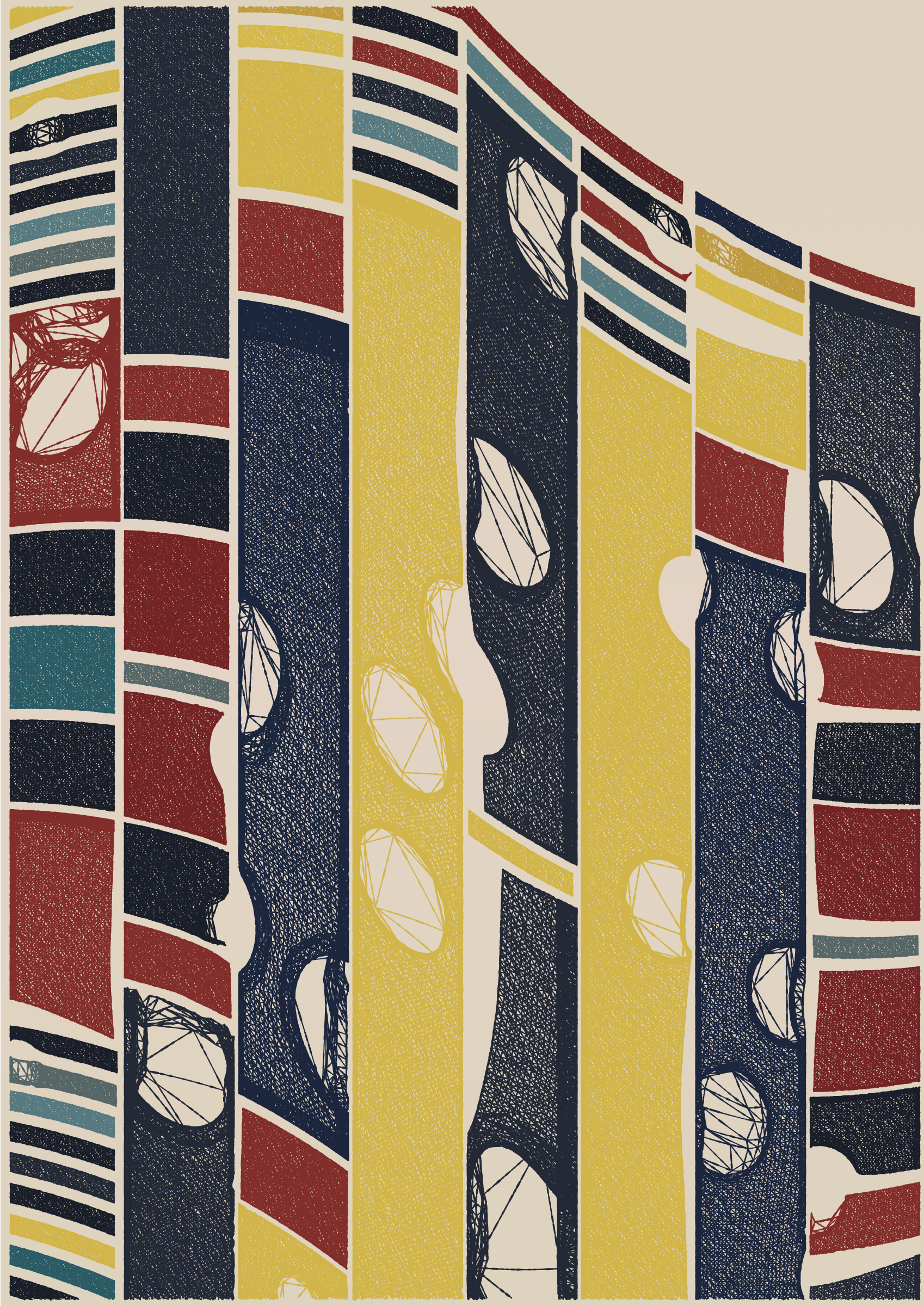 Art Blocks - Art Blocks v2 - Edifice #362 - NFT # 204000362