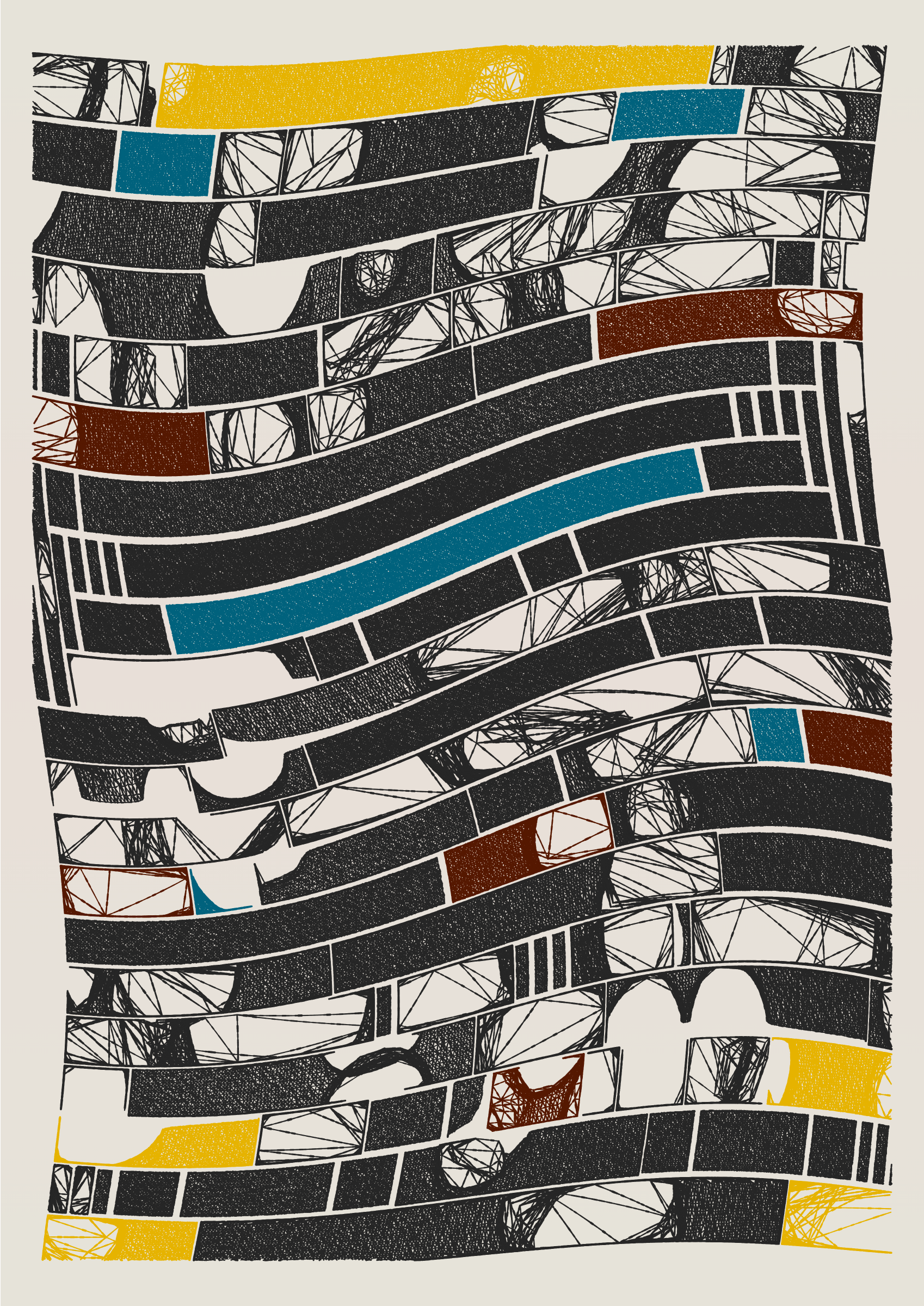 Art Blocks - Art Blocks v2 - Edifice #365 - NFT # 204000365