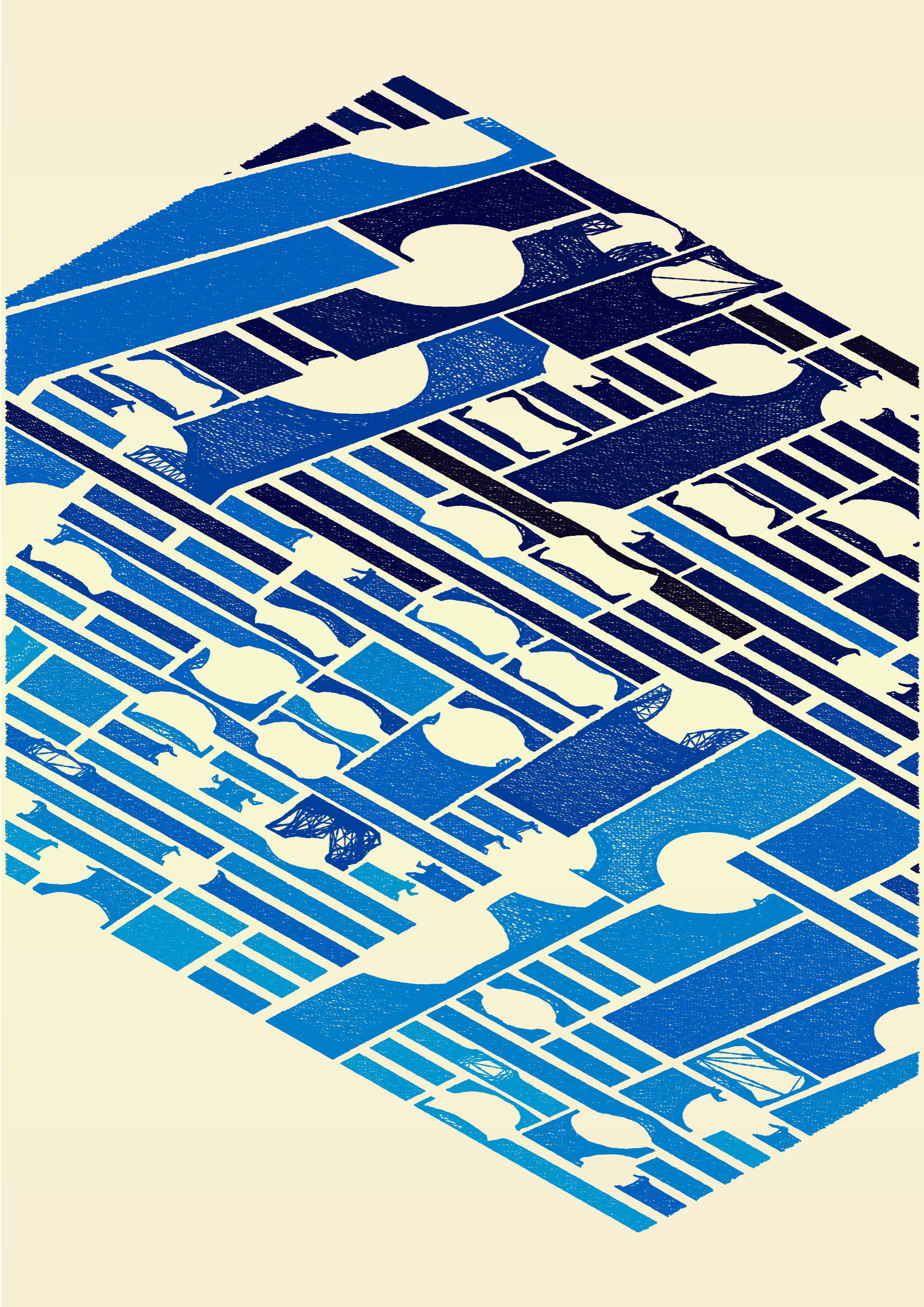 Art Blocks - Art Blocks v2 - Edifice #366 - NFT # 204000366