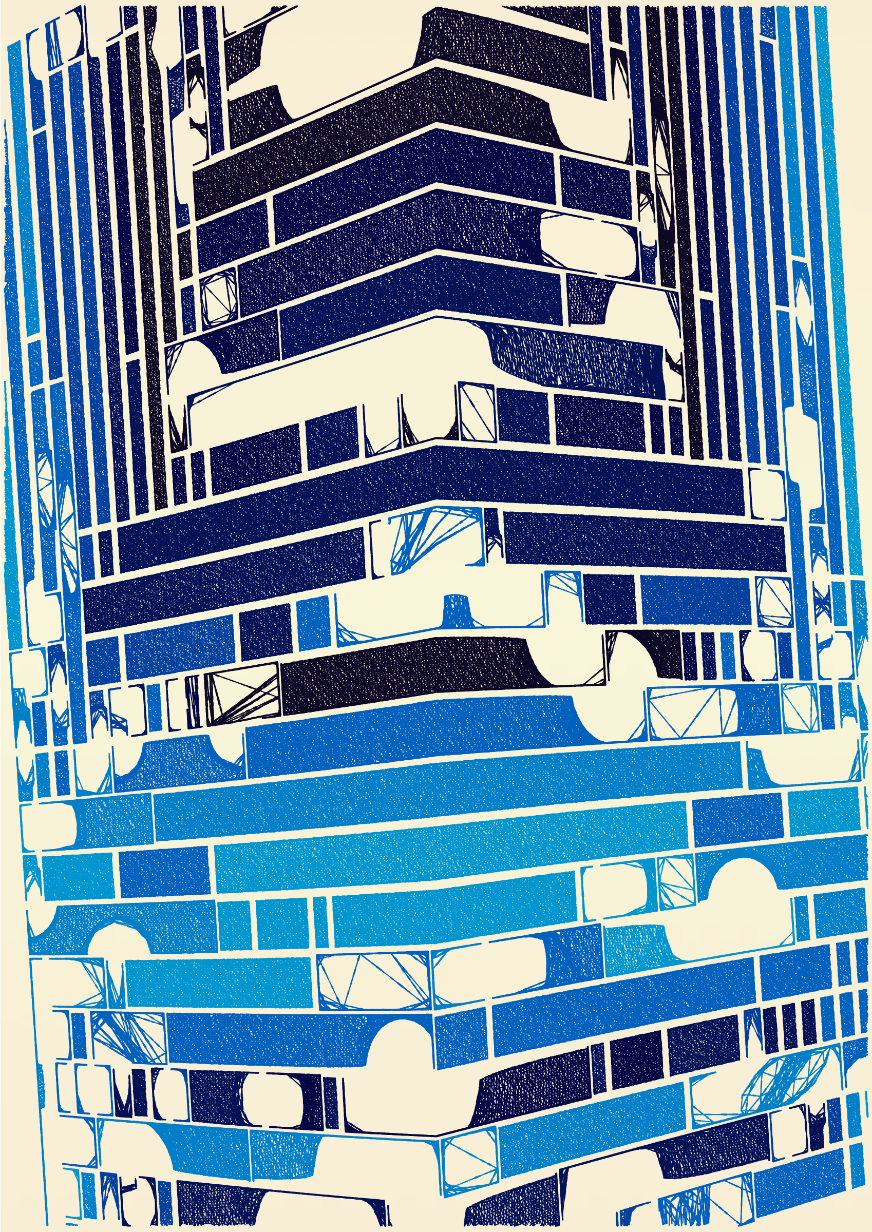 Art Blocks - Art Blocks v2 - Edifice #373 - NFT # 204000373