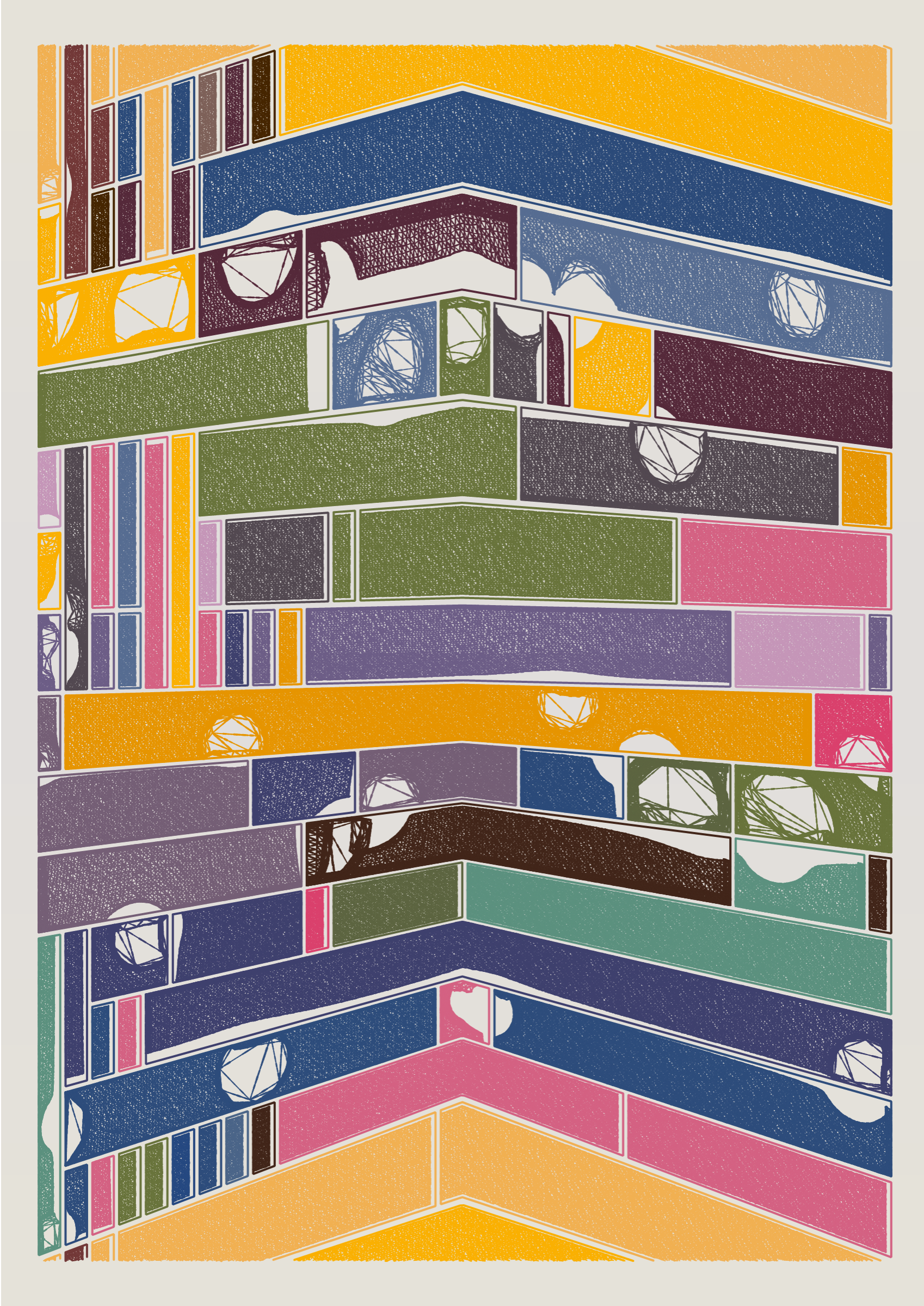 Art Blocks - Art Blocks v2 - Edifice #376 - NFT # 204000376