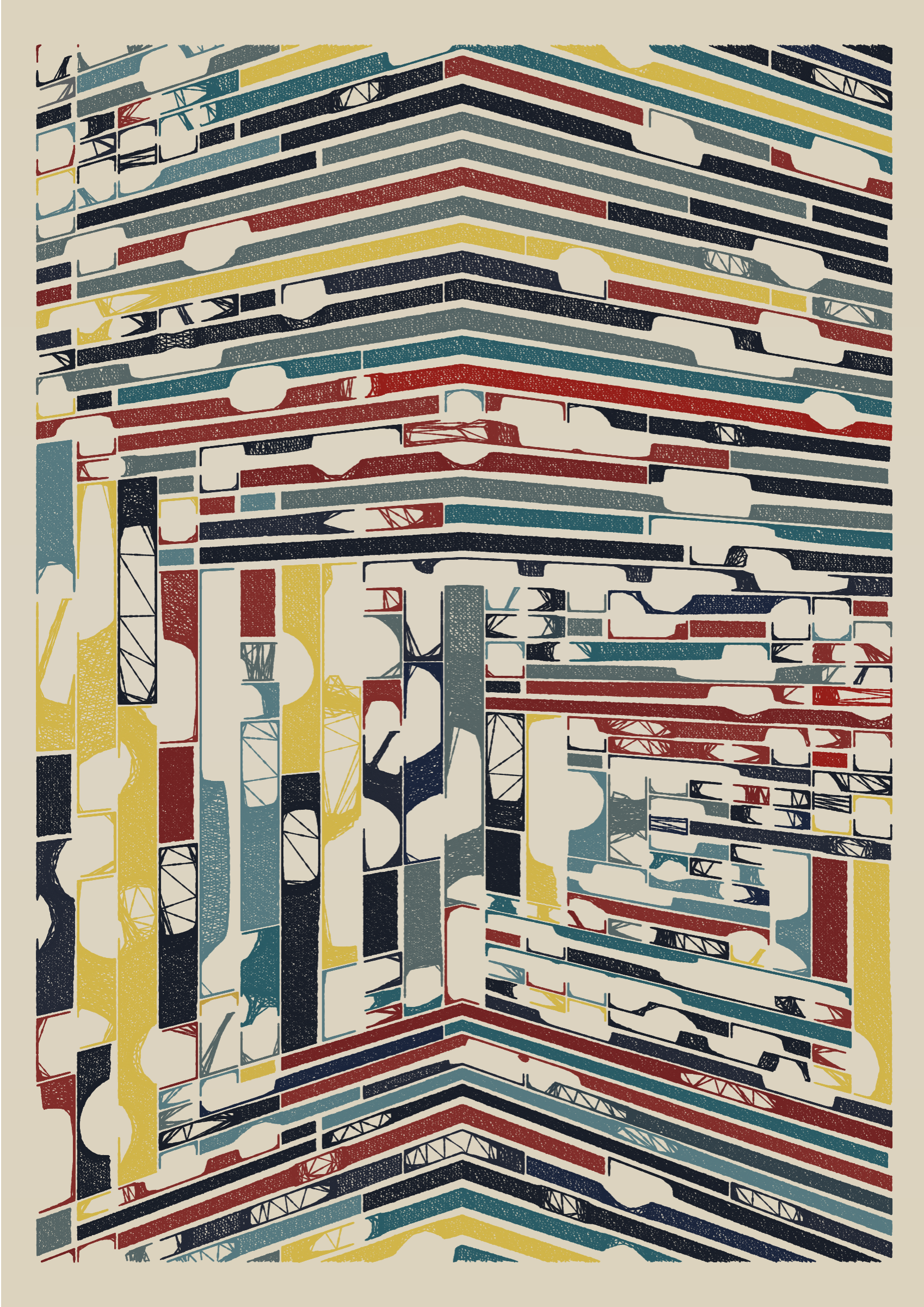 Art Blocks - Art Blocks v2 - Edifice #382 - NFT # 204000382