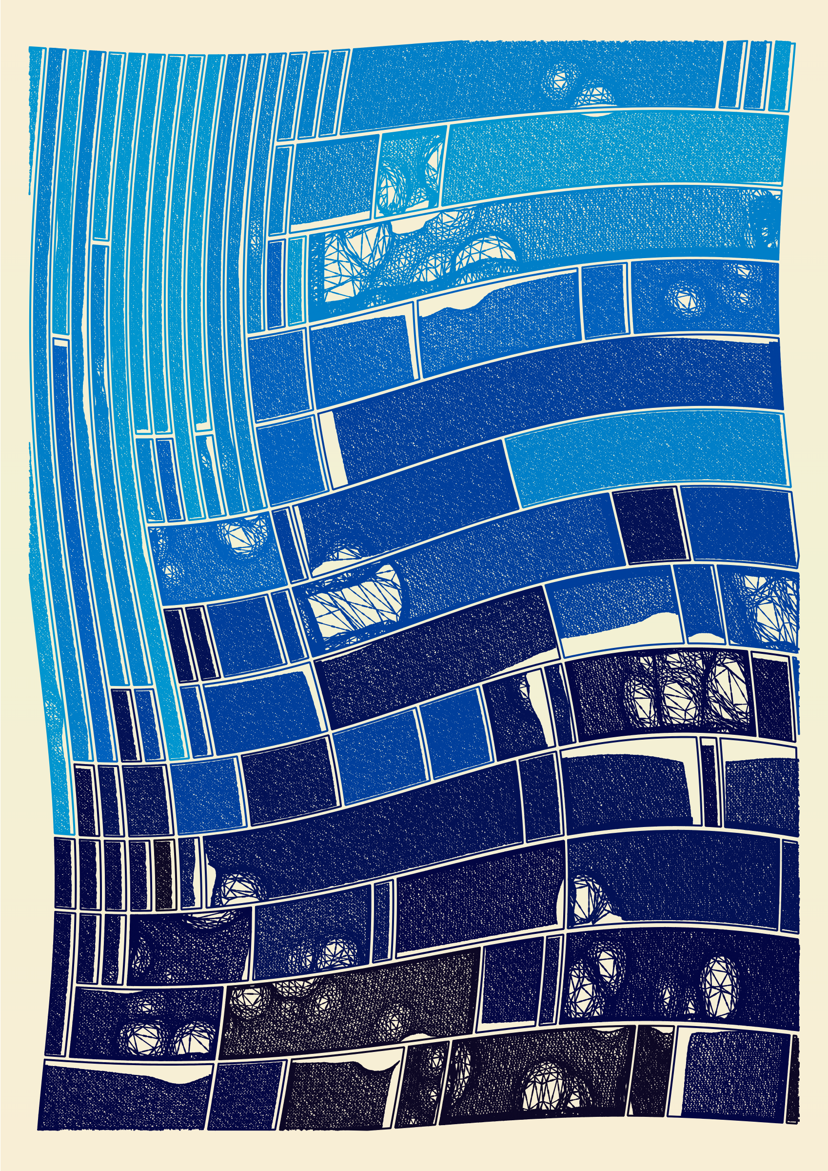 Art Blocks - Art Blocks v2 - Edifice #384 - NFT # 204000384