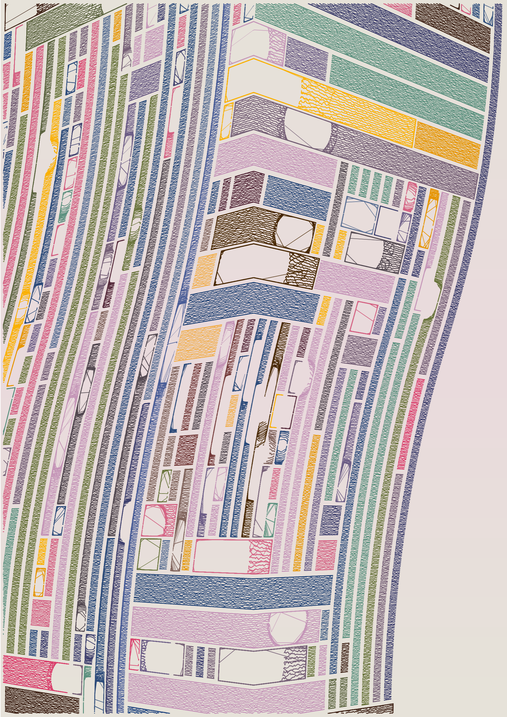 Art Blocks - Art Blocks v2 - Edifice #395 - NFT # 204000395