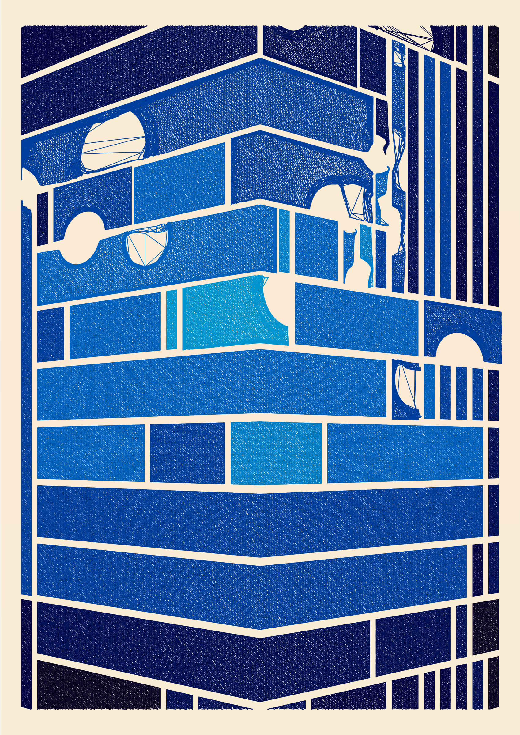 Art Blocks - Art Blocks v2 - Edifice #400 - NFT # 204000400