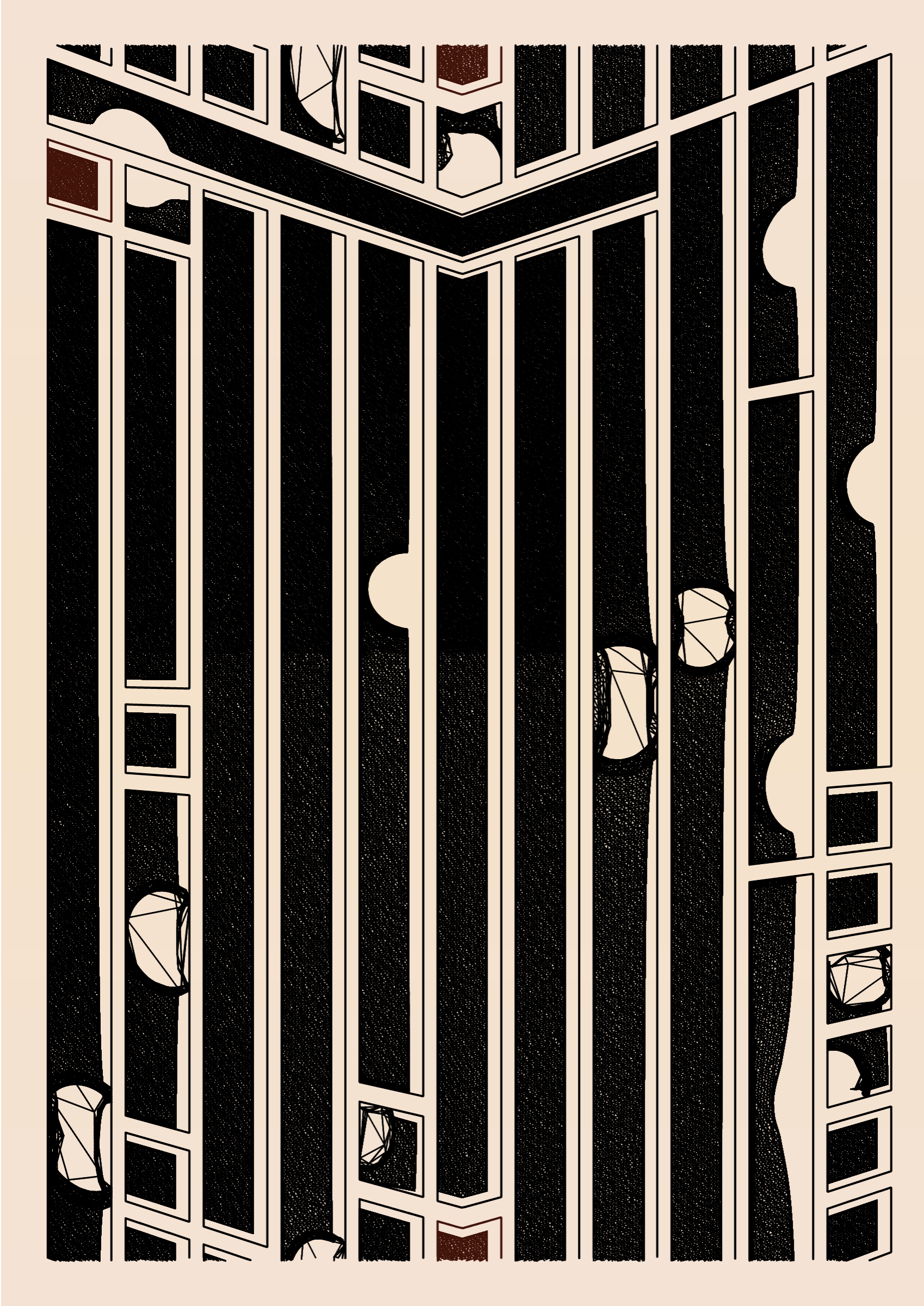 Art Blocks - Art Blocks v2 - Edifice #412 - NFT # 204000412