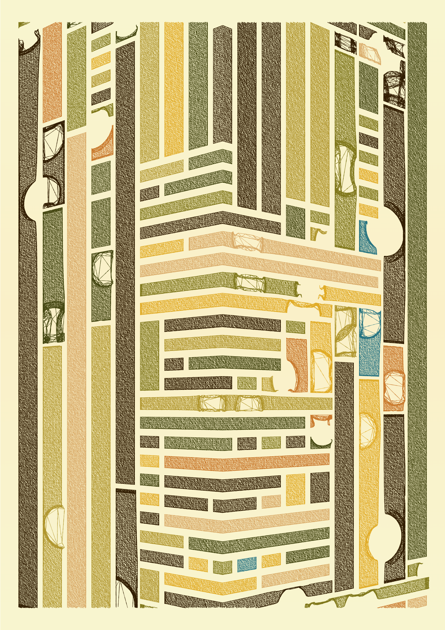 Art Blocks - Art Blocks v2 - Edifice #437 - NFT # 204000437