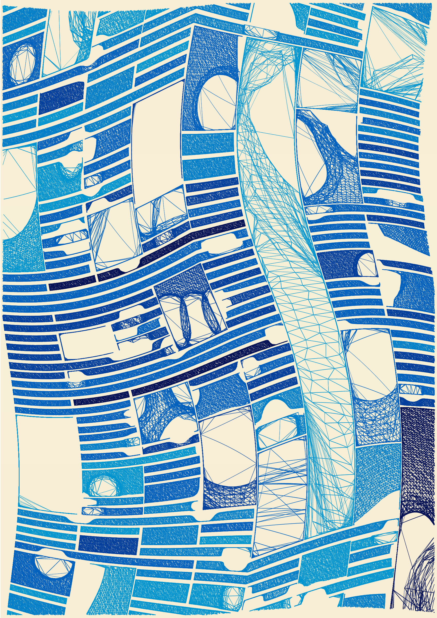 Art Blocks - Art Blocks v2 - Edifice #447 - NFT # 204000447