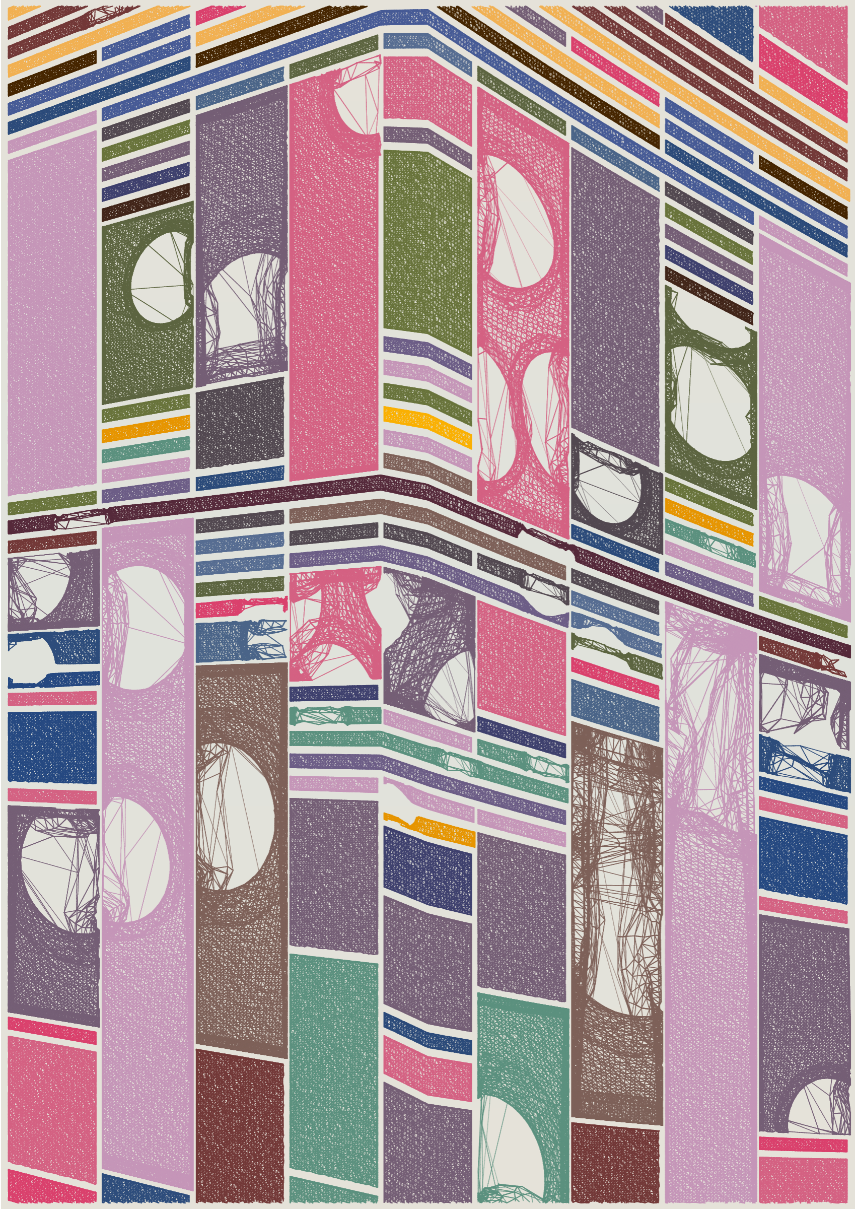 Art Blocks - Art Blocks v2 - Edifice #451 - NFT # 204000451