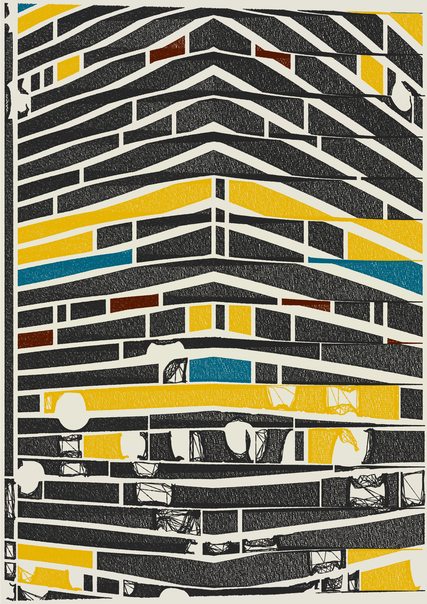 Art Blocks - Art Blocks v2 - Edifice #453 - NFT # 204000453