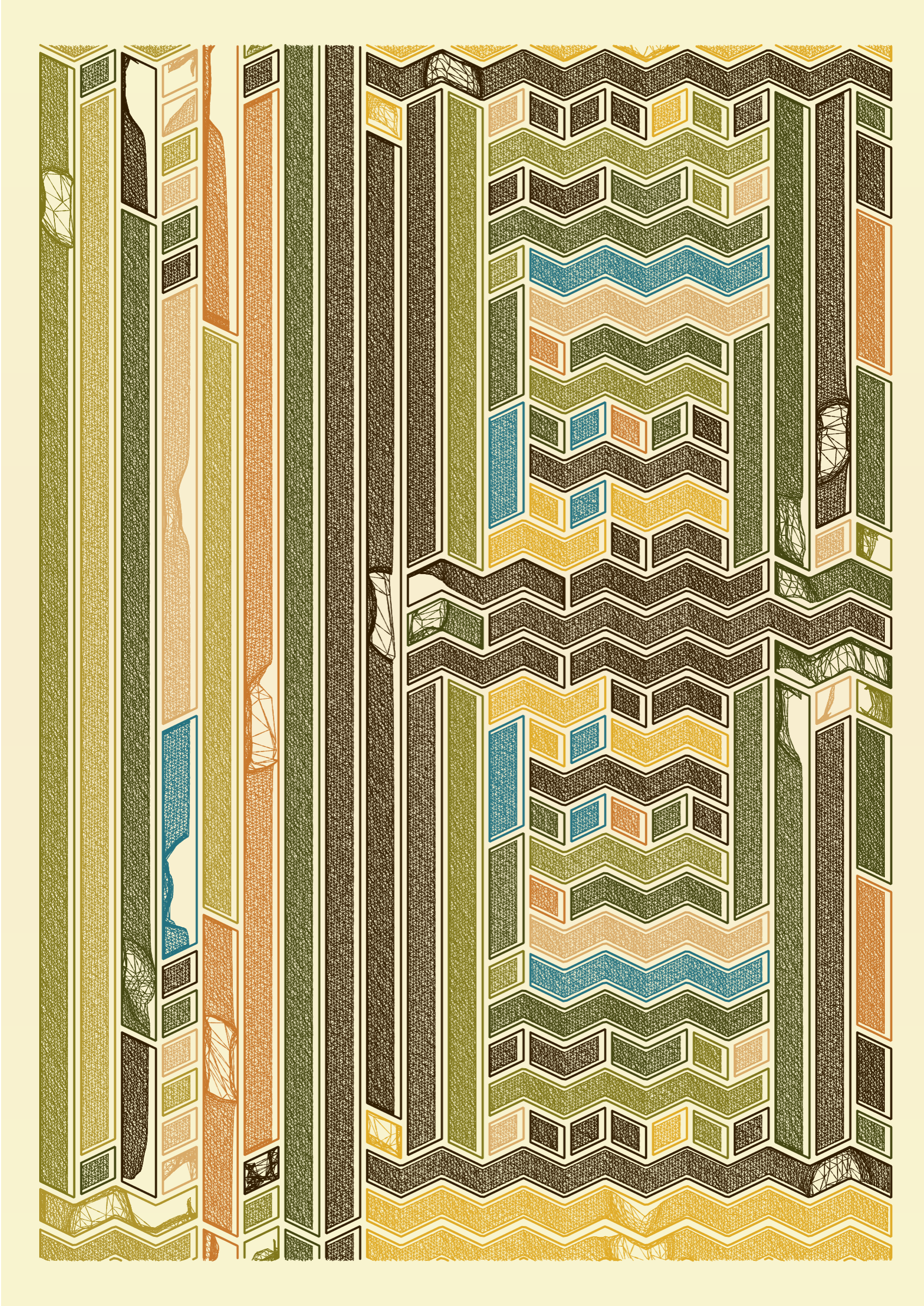 Art Blocks - Art Blocks v2 - Edifice #454 - NFT # 204000454