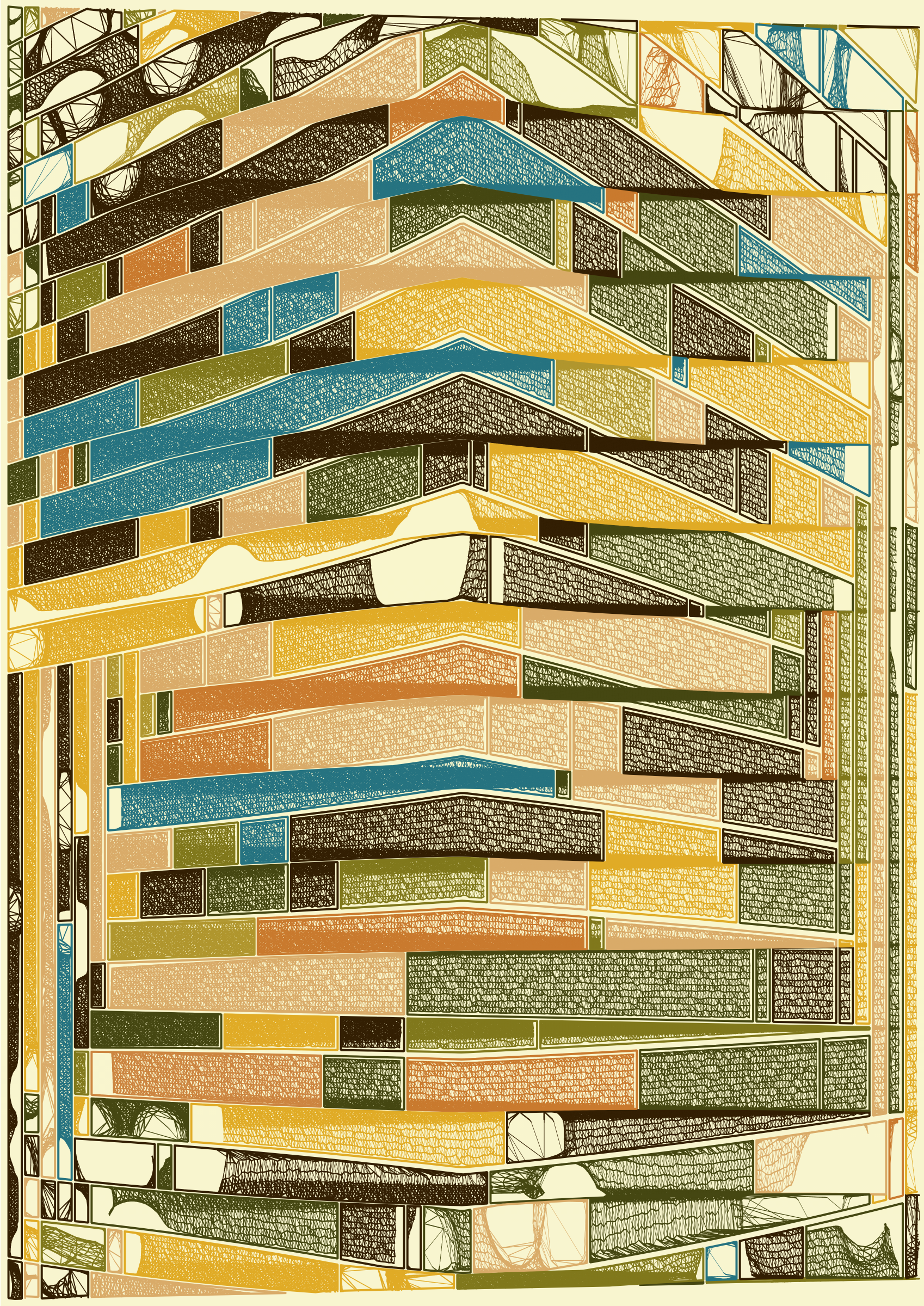 Art Blocks - Art Blocks v2 - Edifice #482 - NFT # 204000482