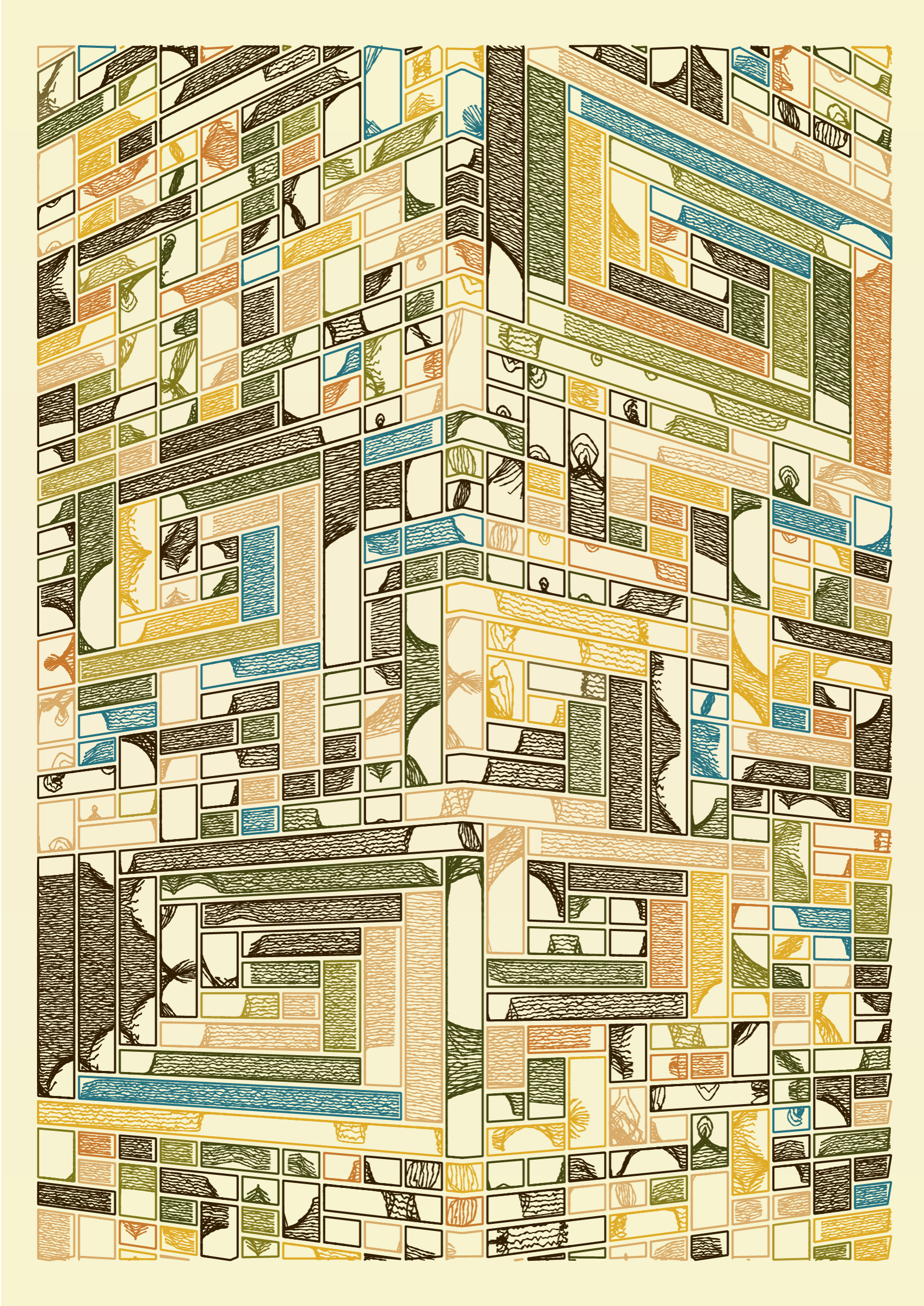 Art Blocks - Art Blocks v2 - Edifice #486 - NFT # 204000486