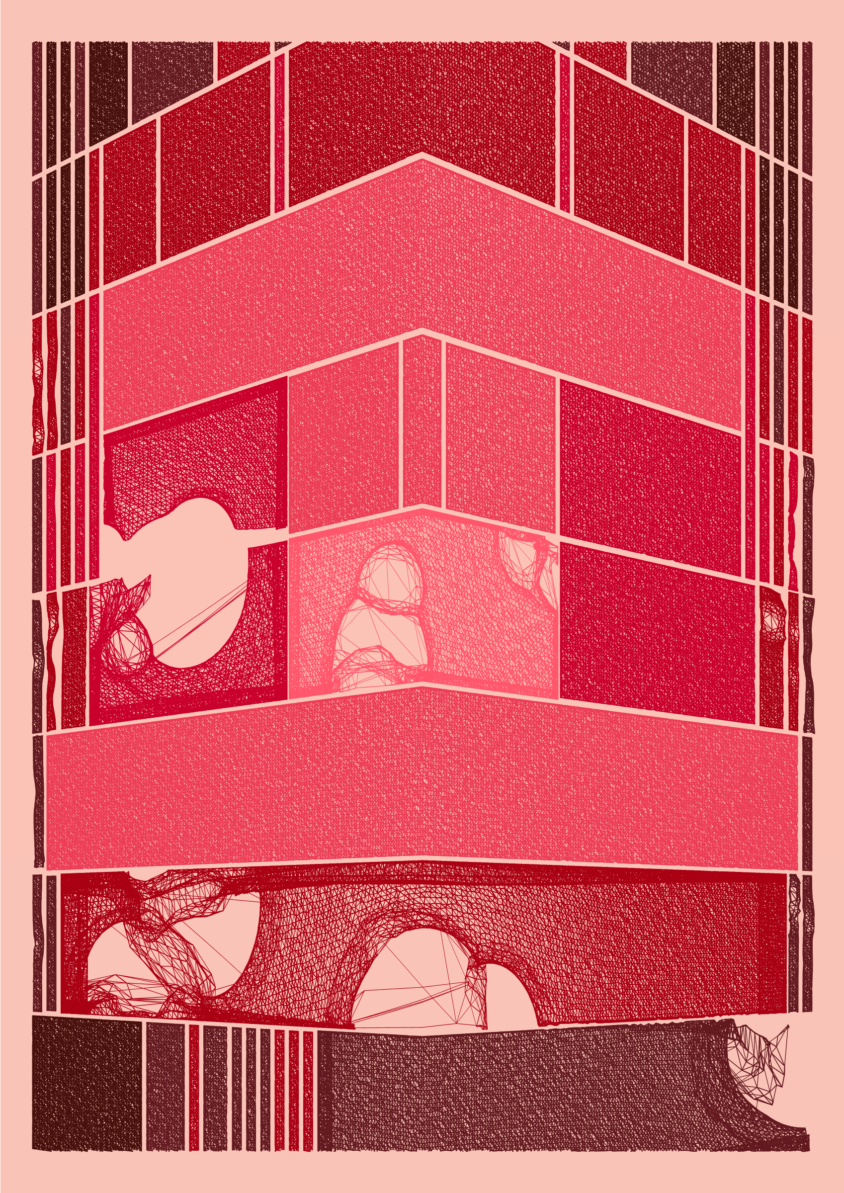 Art Blocks - Art Blocks v2 - Edifice #496 - NFT # 204000496