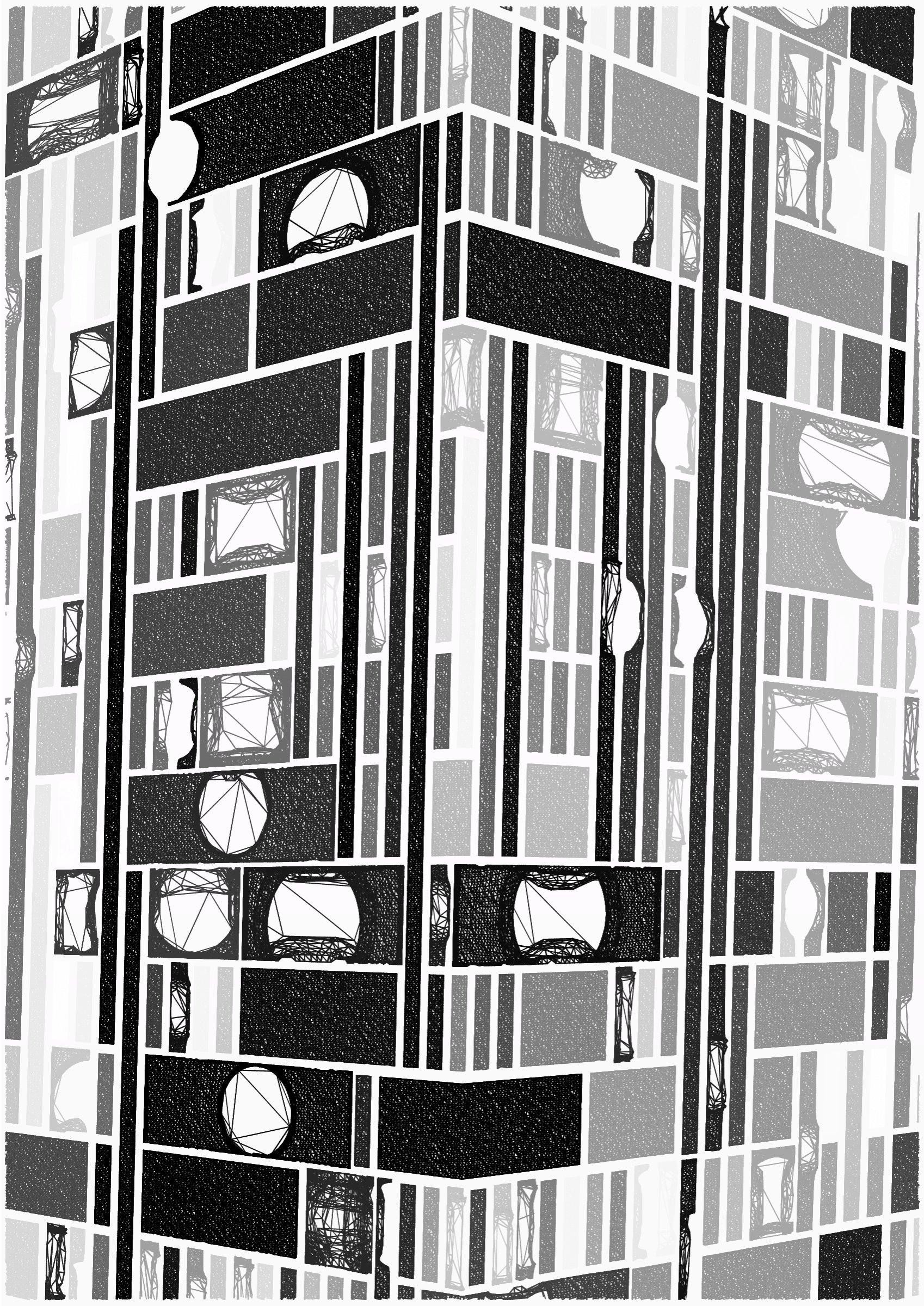 Art Blocks - Art Blocks v2 - Edifice #509 - NFT # 204000509