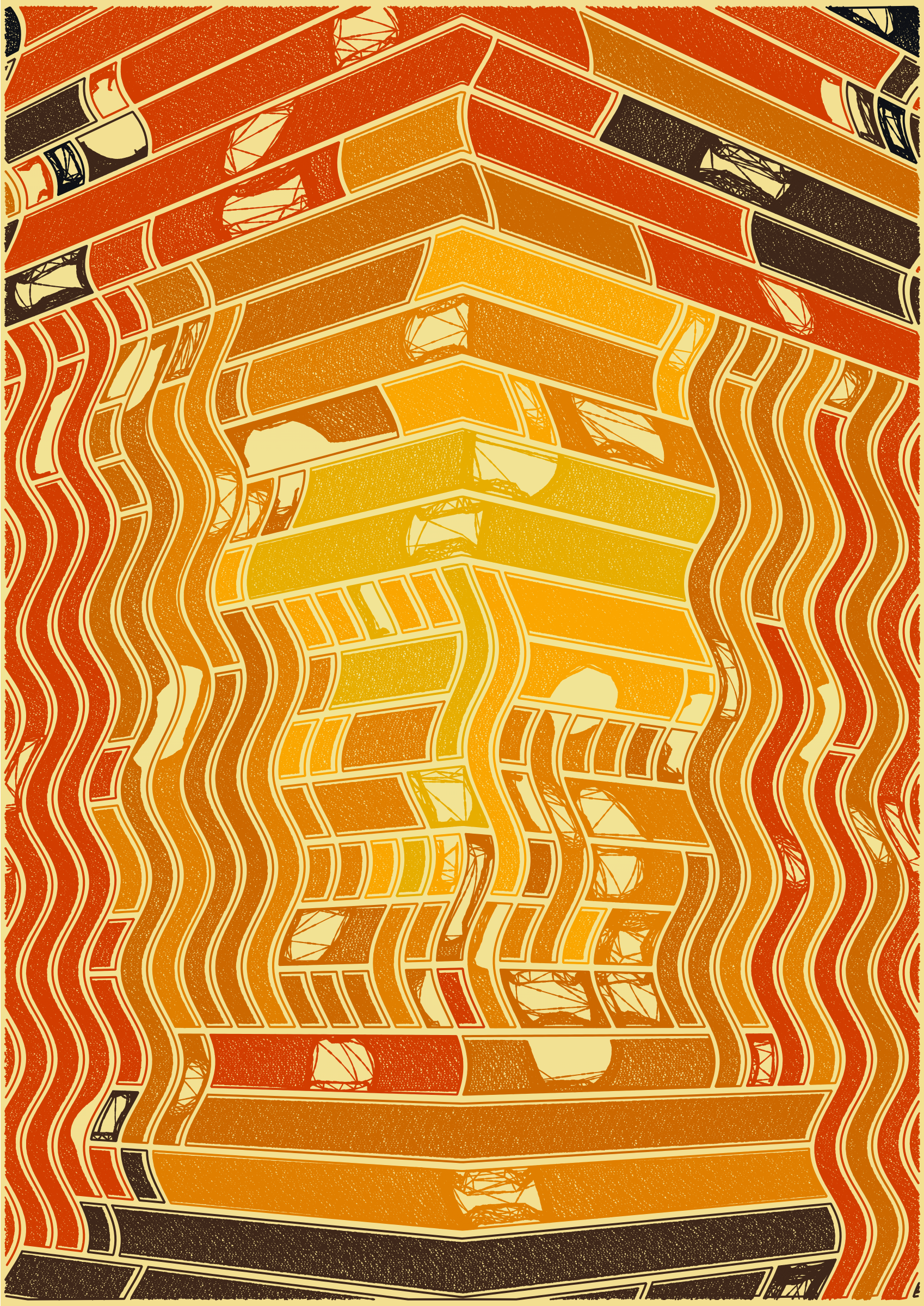 Art Blocks - Art Blocks v2 - Edifice #518 - NFT # 204000518