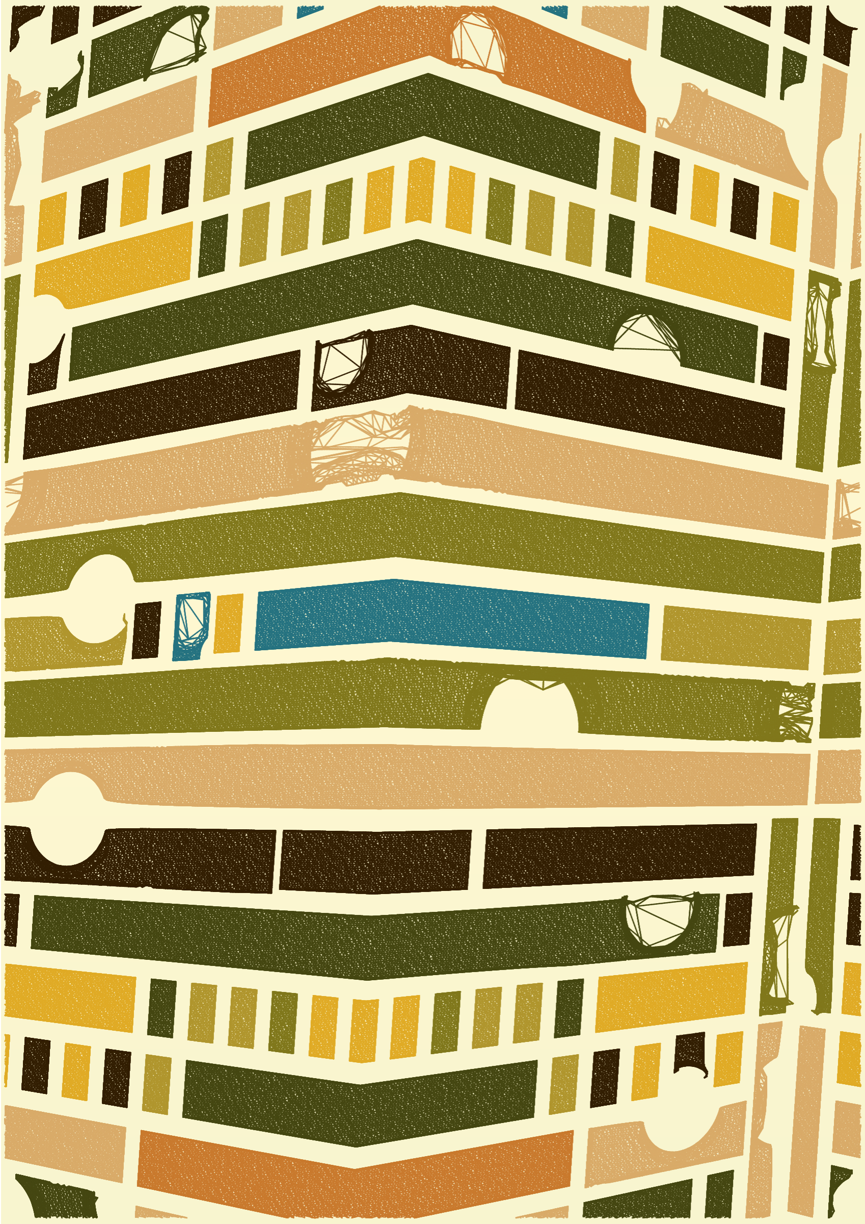 Art Blocks - Art Blocks v2 - Edifice #524 - NFT # 204000524