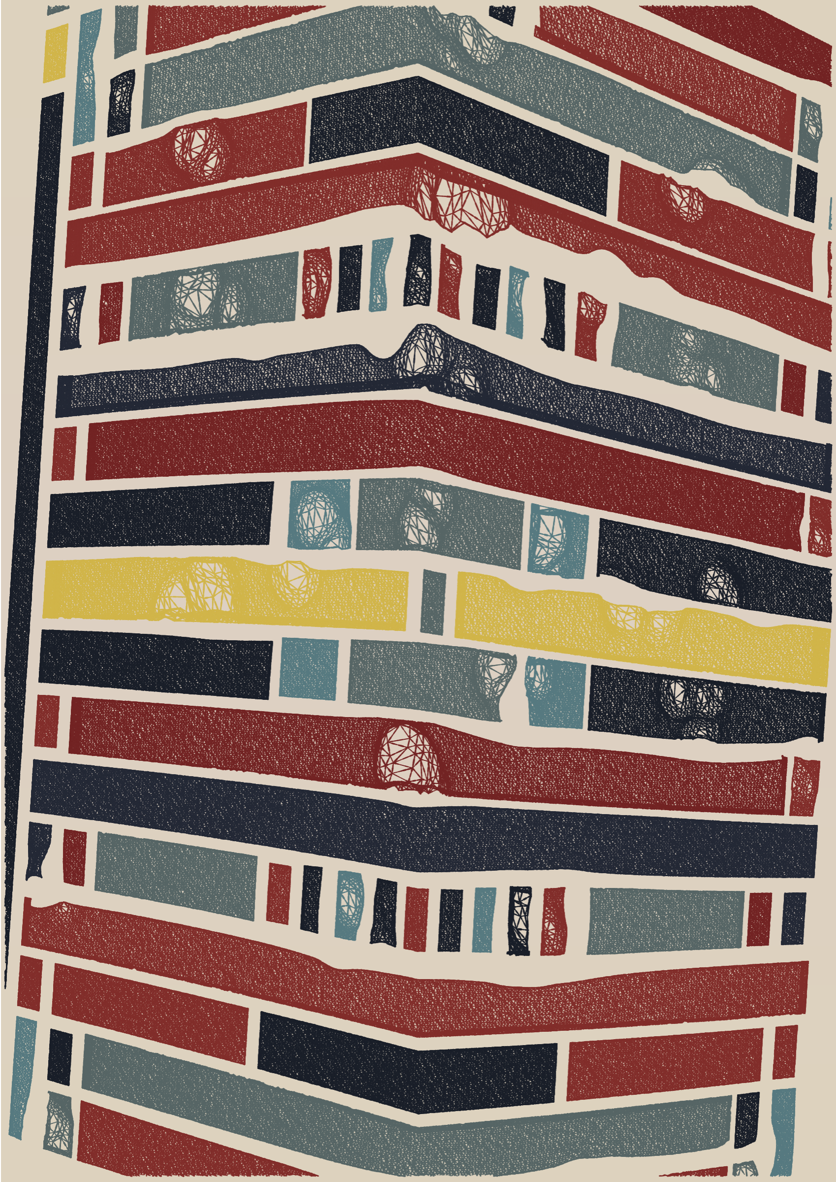 Art Blocks - Art Blocks v2 - Edifice #525 - NFT # 204000525