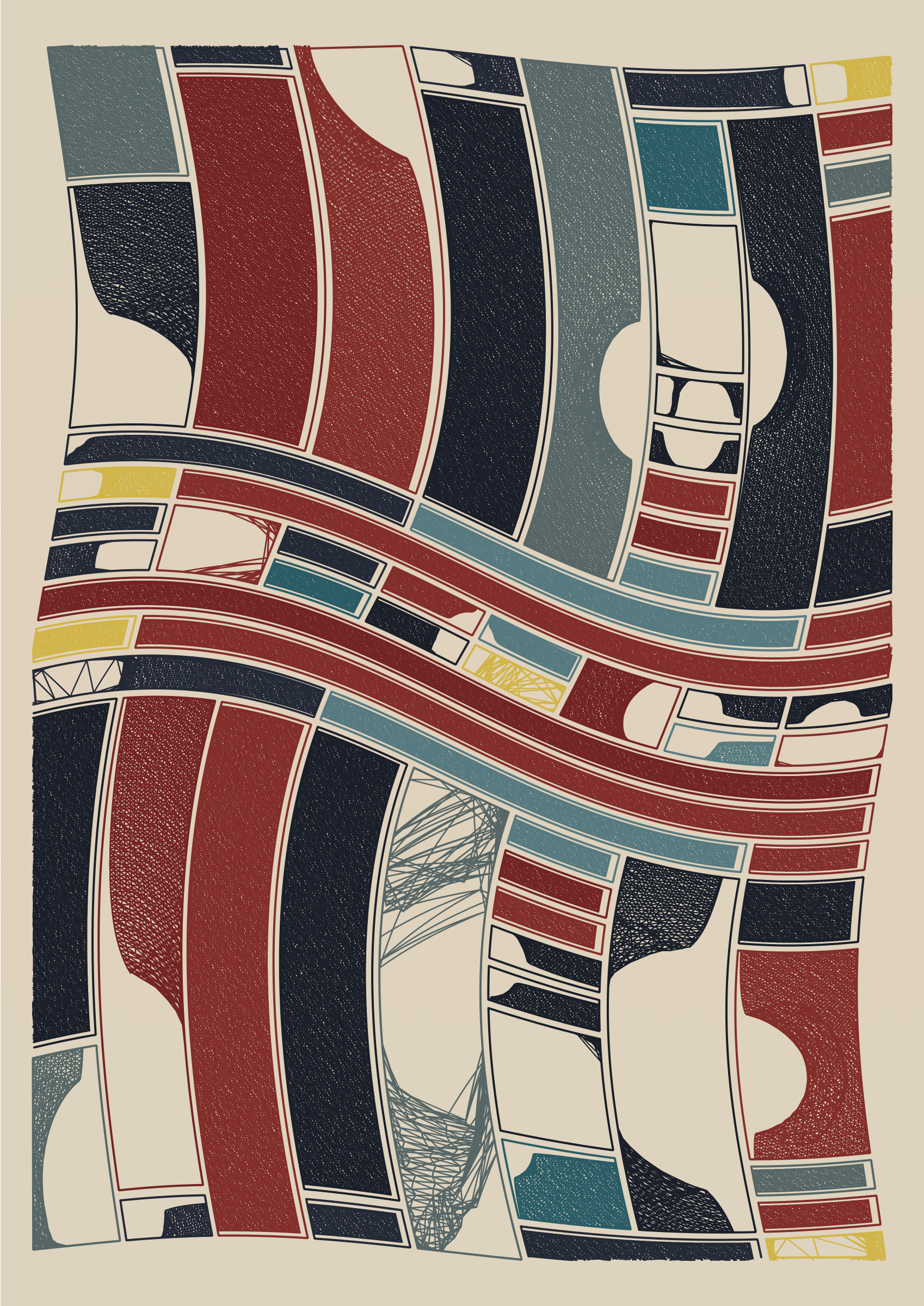 Art Blocks - Art Blocks v2 - Edifice #552 - NFT # 204000552