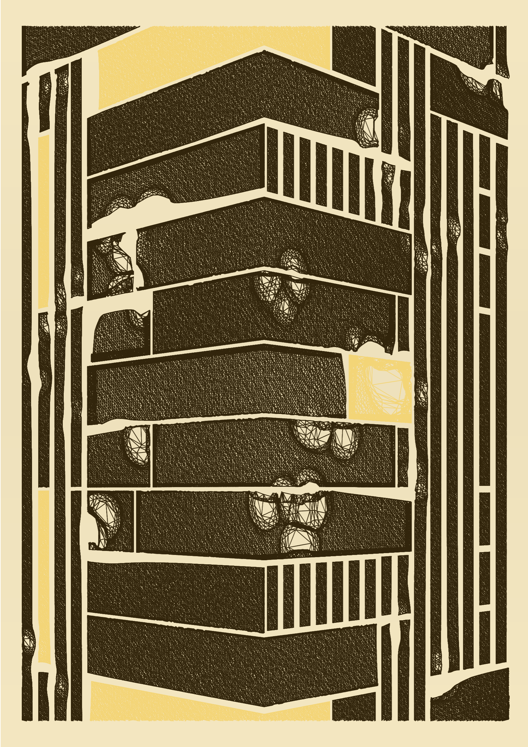 Art Blocks - Art Blocks v2 - Edifice #553 - NFT # 204000553